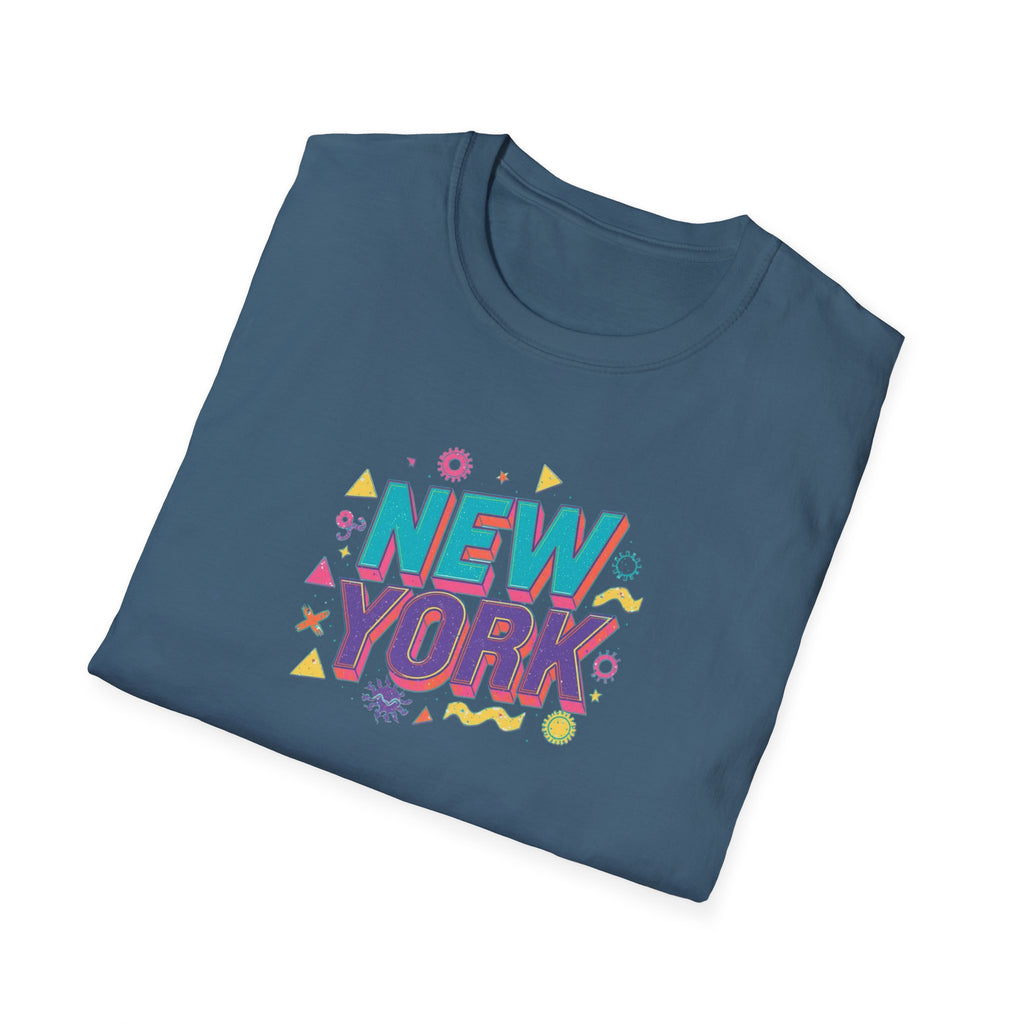 New York colorful typography T-Shirt | city souvenir, retro pop design