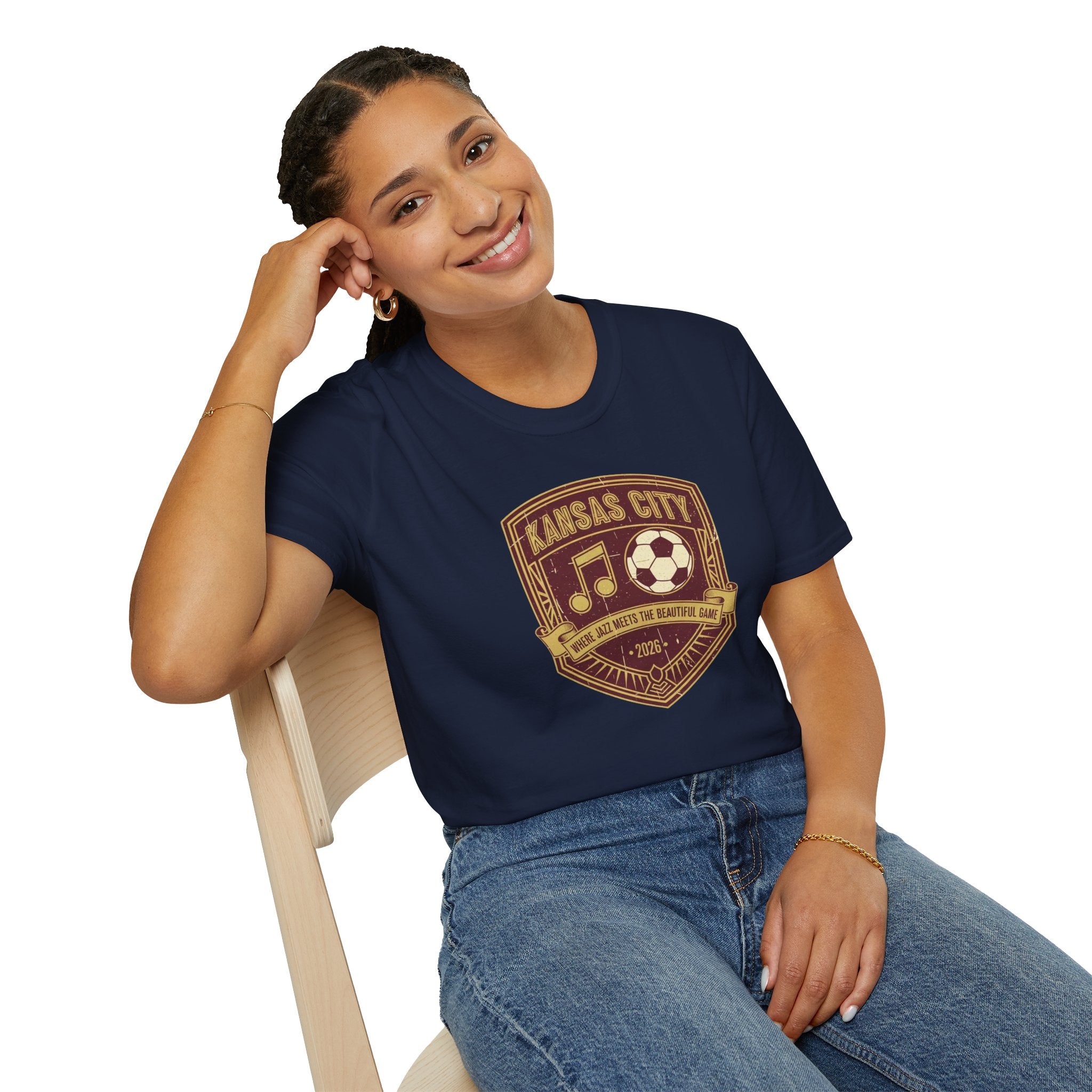 Kansas City Music & Soccer Crest T-Shirt