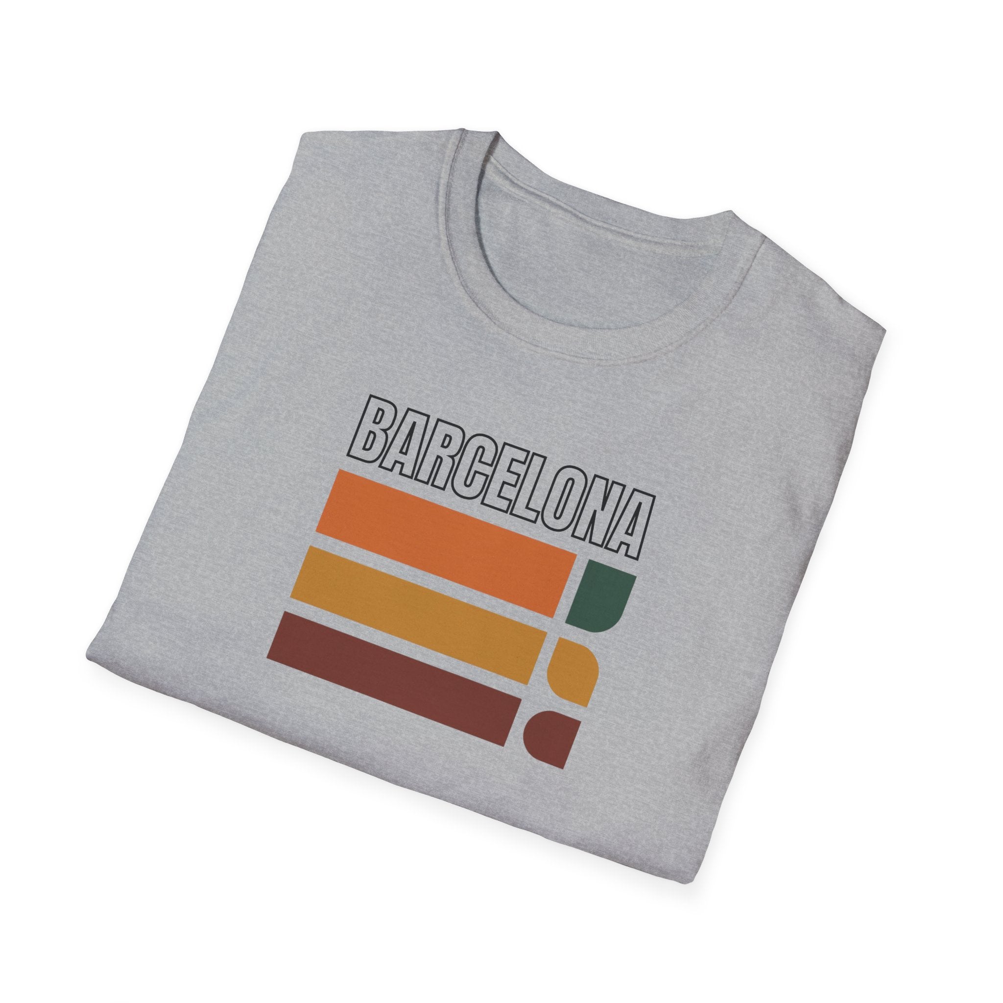 Barcelona retro stripes T-Shirt | vintage travel city tee