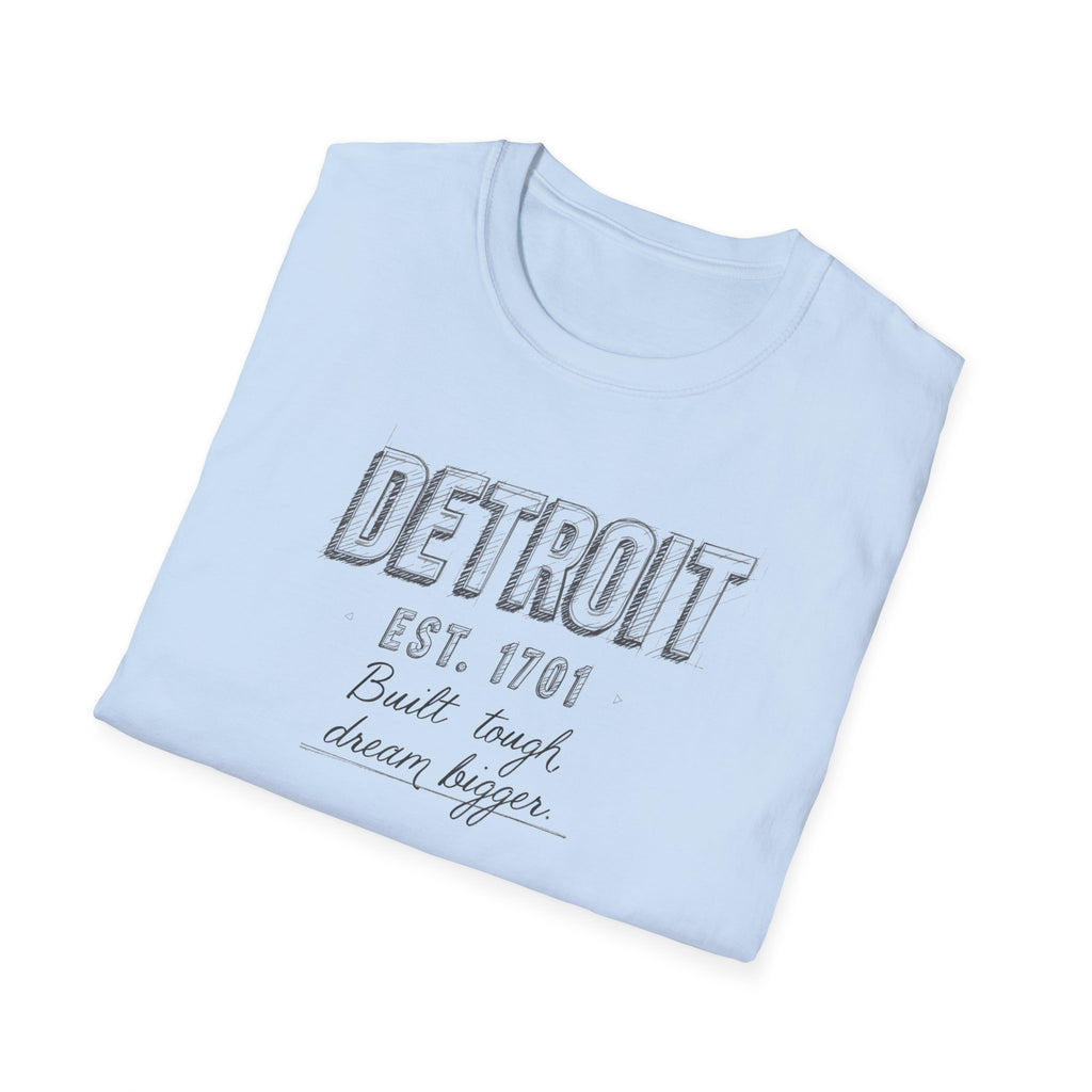 Detroit Vintage Graphic T-Shirt — "Detroit Est. 1701" City Pride Tee
