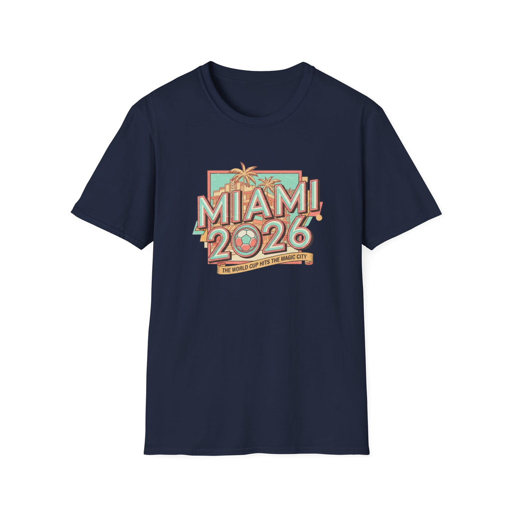 Miami 2026 Retro Palm Beach T-Shirt