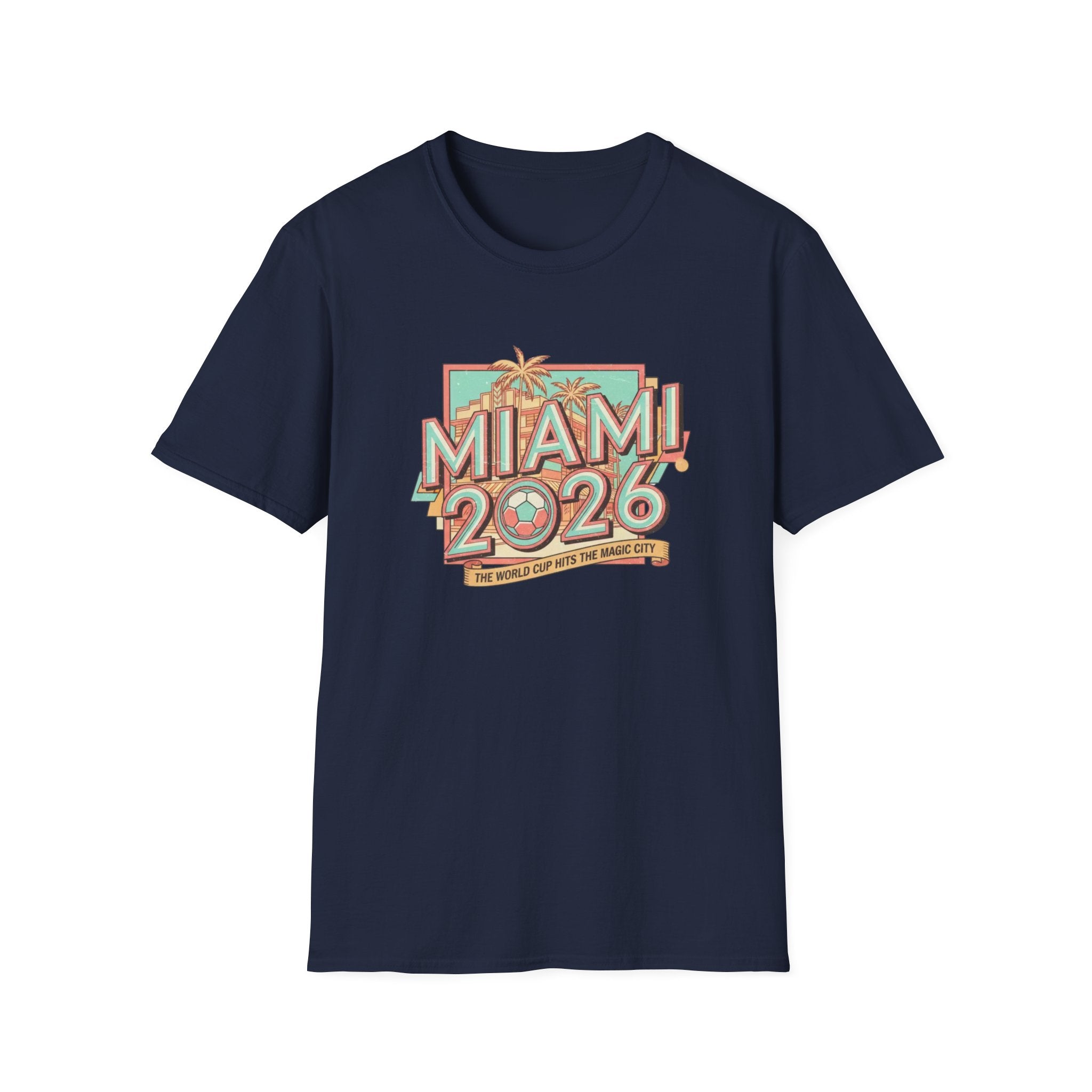 Miami 2026 Retro Palm Beach T-Shirt