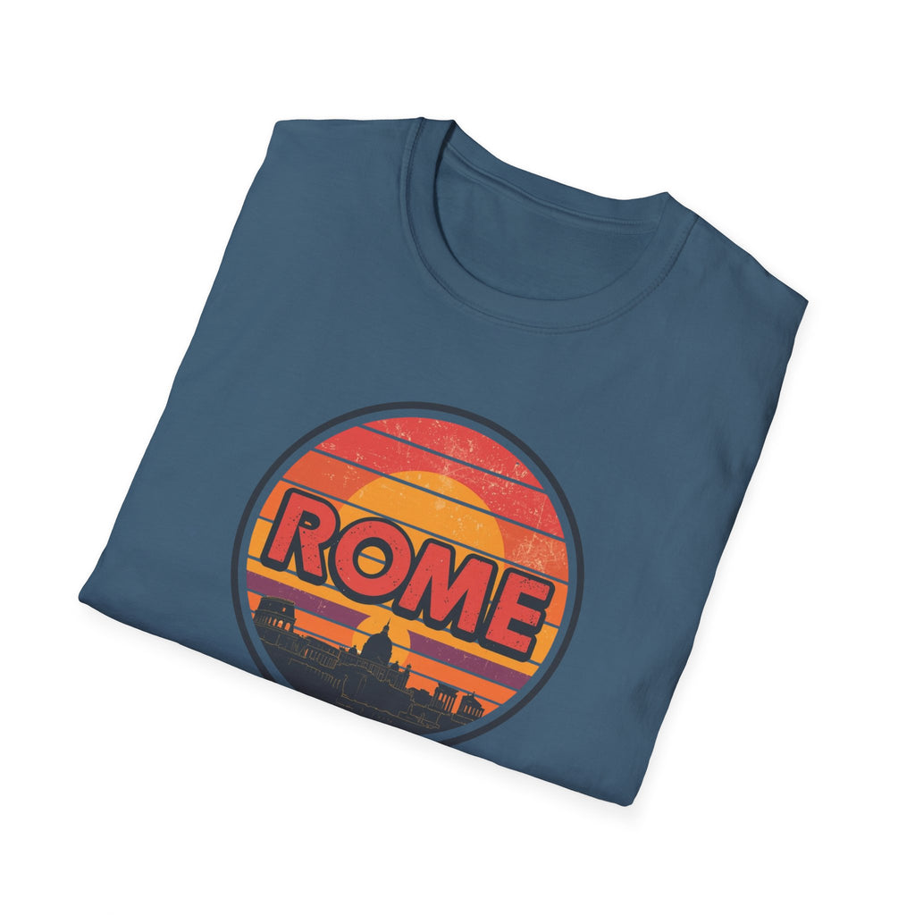 Rome Vintage Sunset T-Shirt — Retro Italian Travel Tee