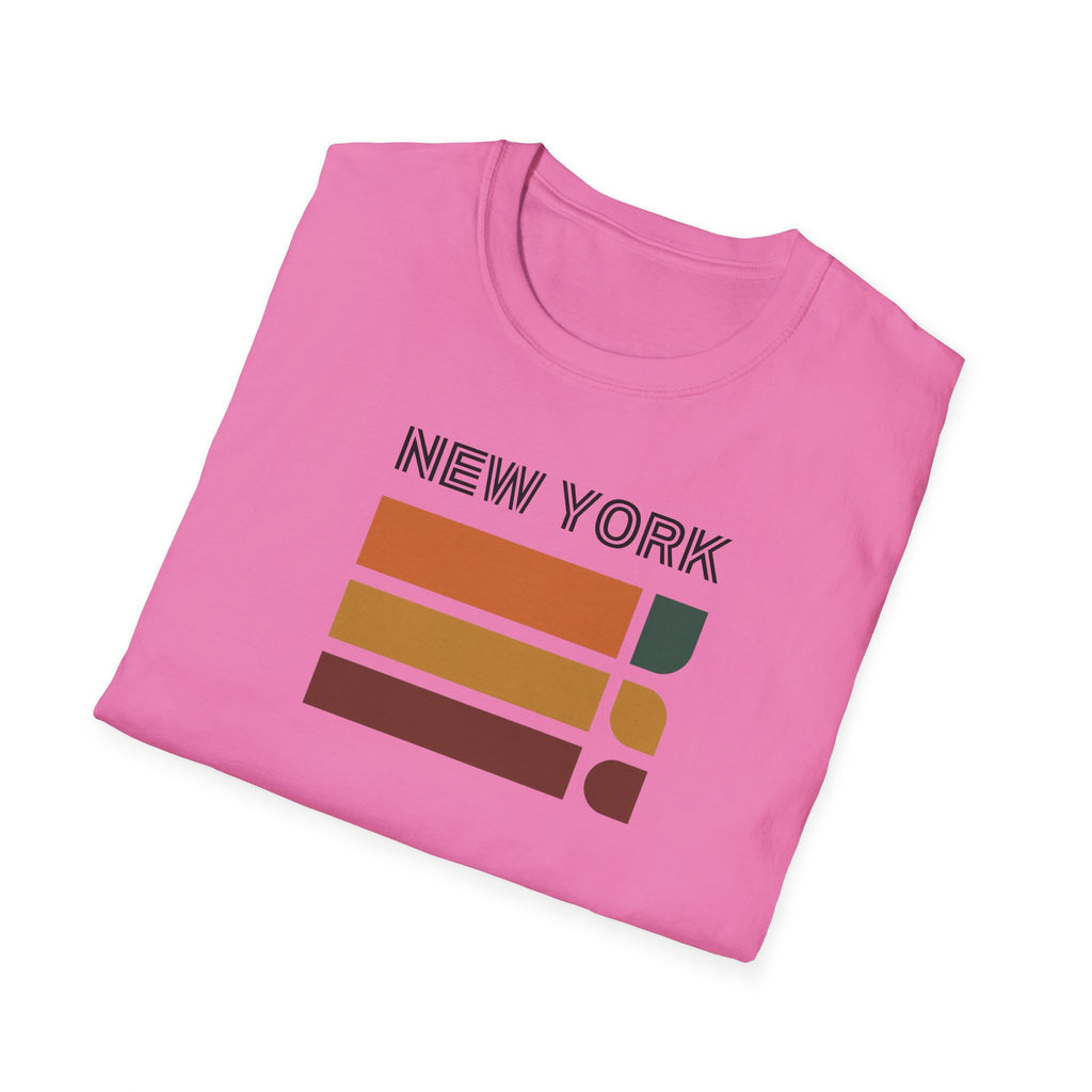 New York Retro Stripes T-Shirt | Vintage City Skyline Tee