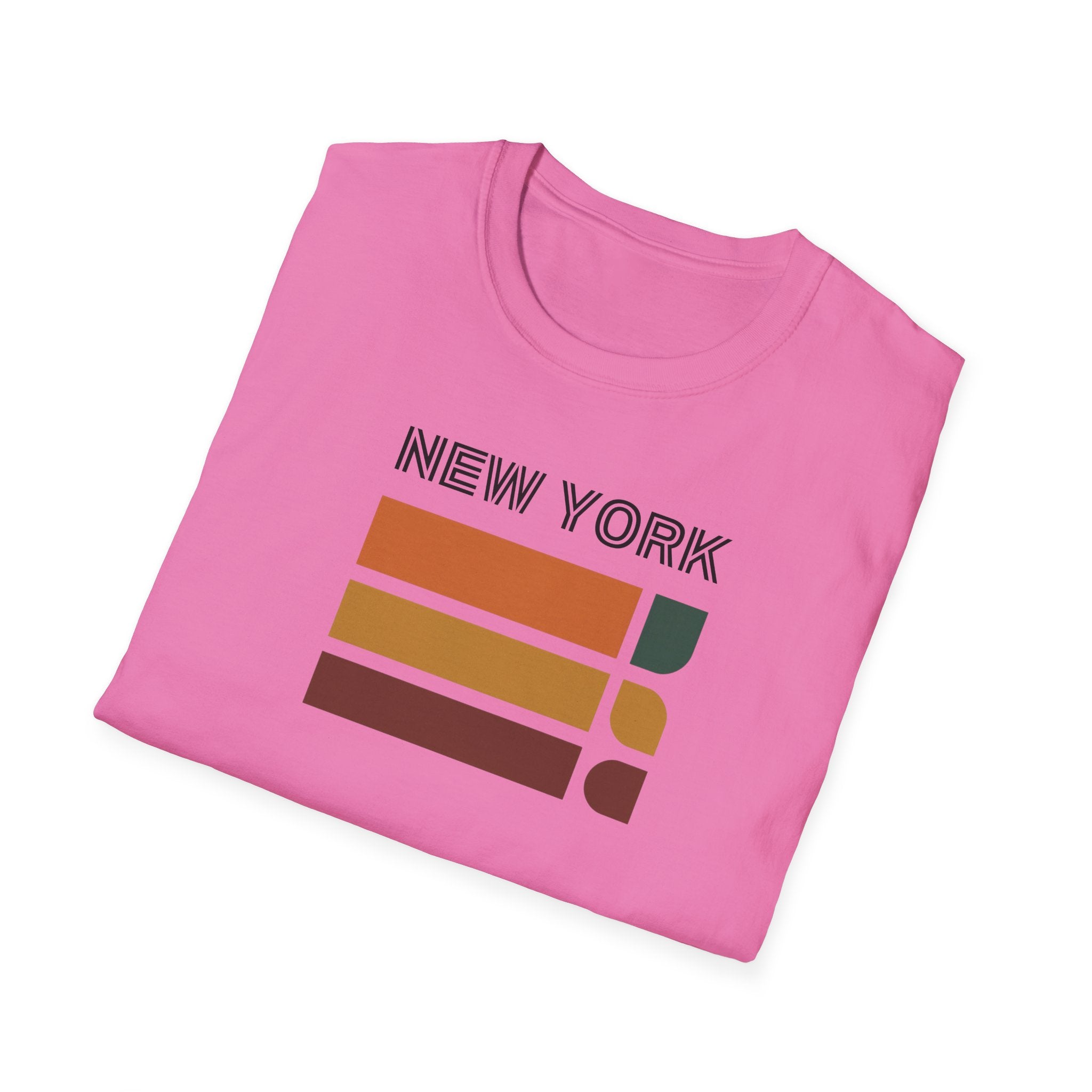 New York Retro Stripes T-Shirt | Vintage City Skyline Tee