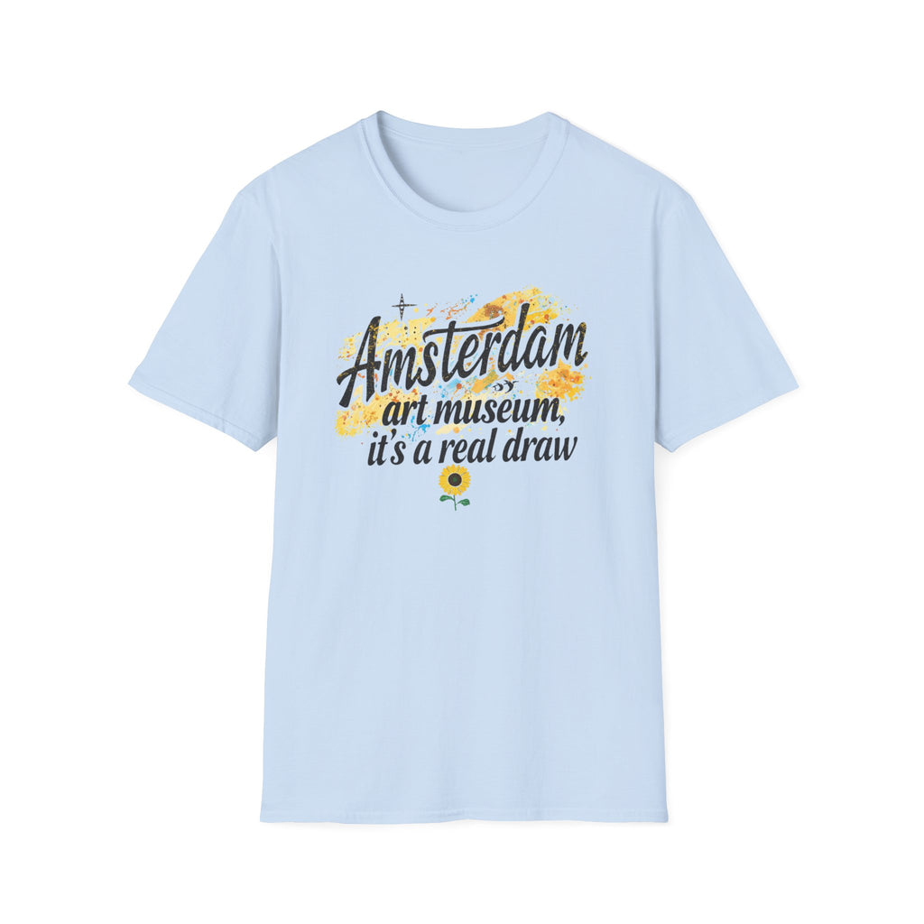 Amsterdam Art Museum T-Shirt — "Amsterdam: art museum, it's a real draw" Travel Tee