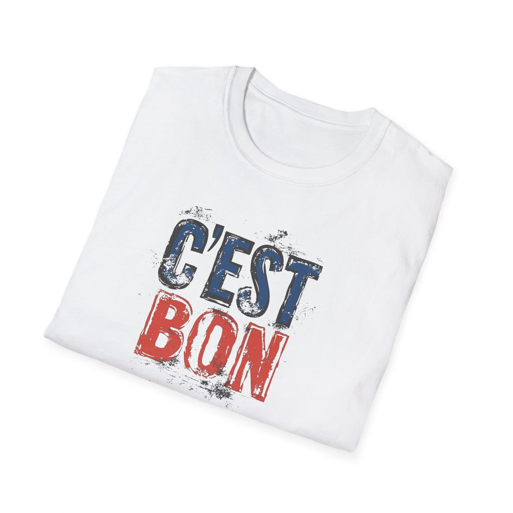 C'est Bon distressed French flag lettering T-Shirt | France graphic tee