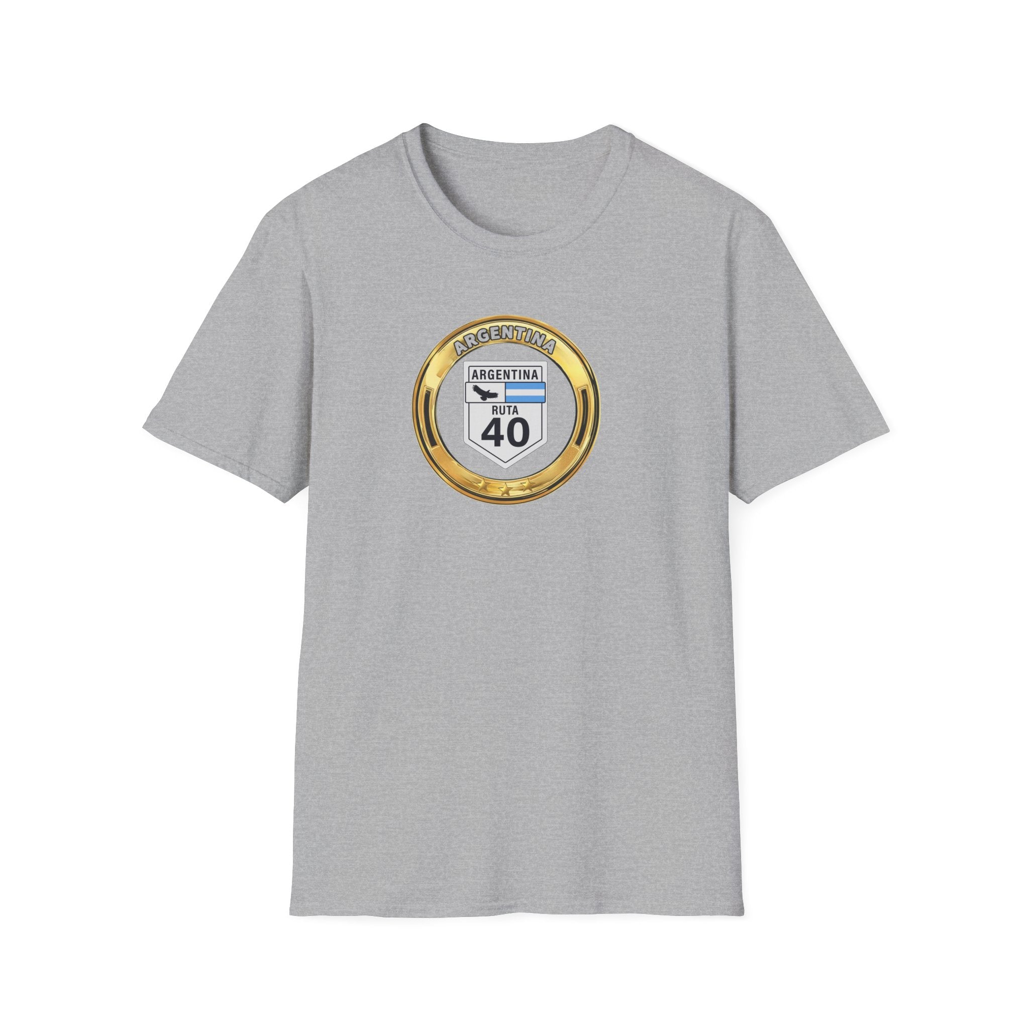 Argentina Route 40 T‑Shirt 3 Stars World Cup 2026— Vintage Ruta 40 Road Sign Tee