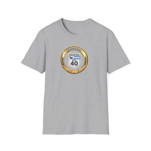 Argentina Route 40 T‑Shirt 3 Stars World Cup 2026— Vintage Ruta 40 Road Sign Tee