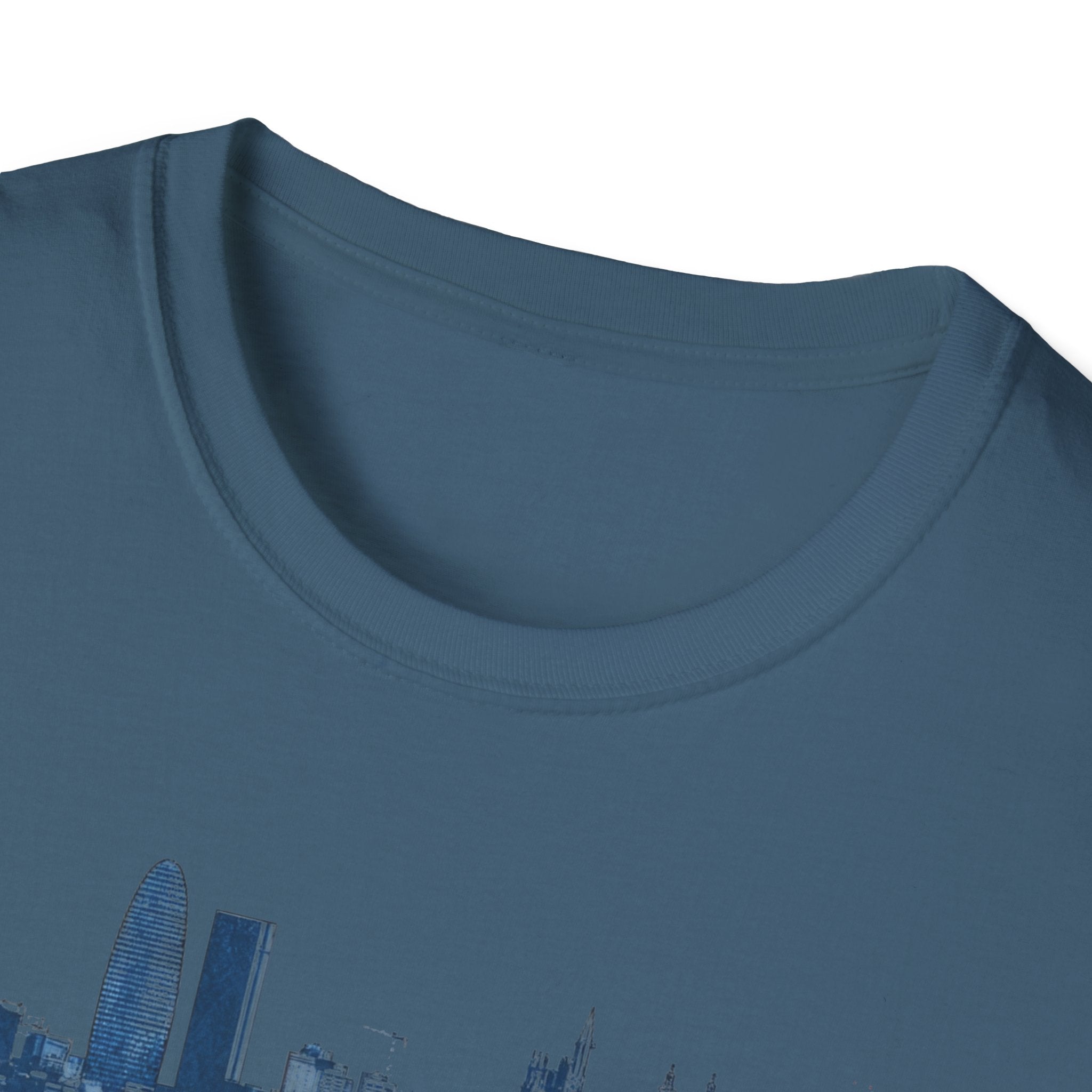 Barcelona skyline paint splash T-Shirt | Spanish city travel tee