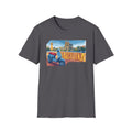 Barcelona Vintage Scooter T-Shirt | City Skyline Travel Souvenir