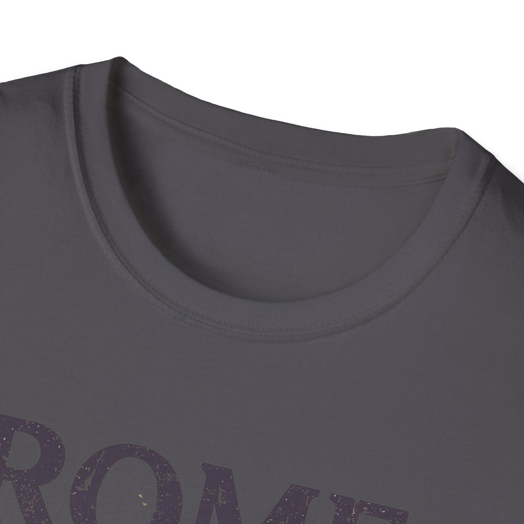 Rome Vintage Stripes T-Shirt — "When in Rome" Travel Tee