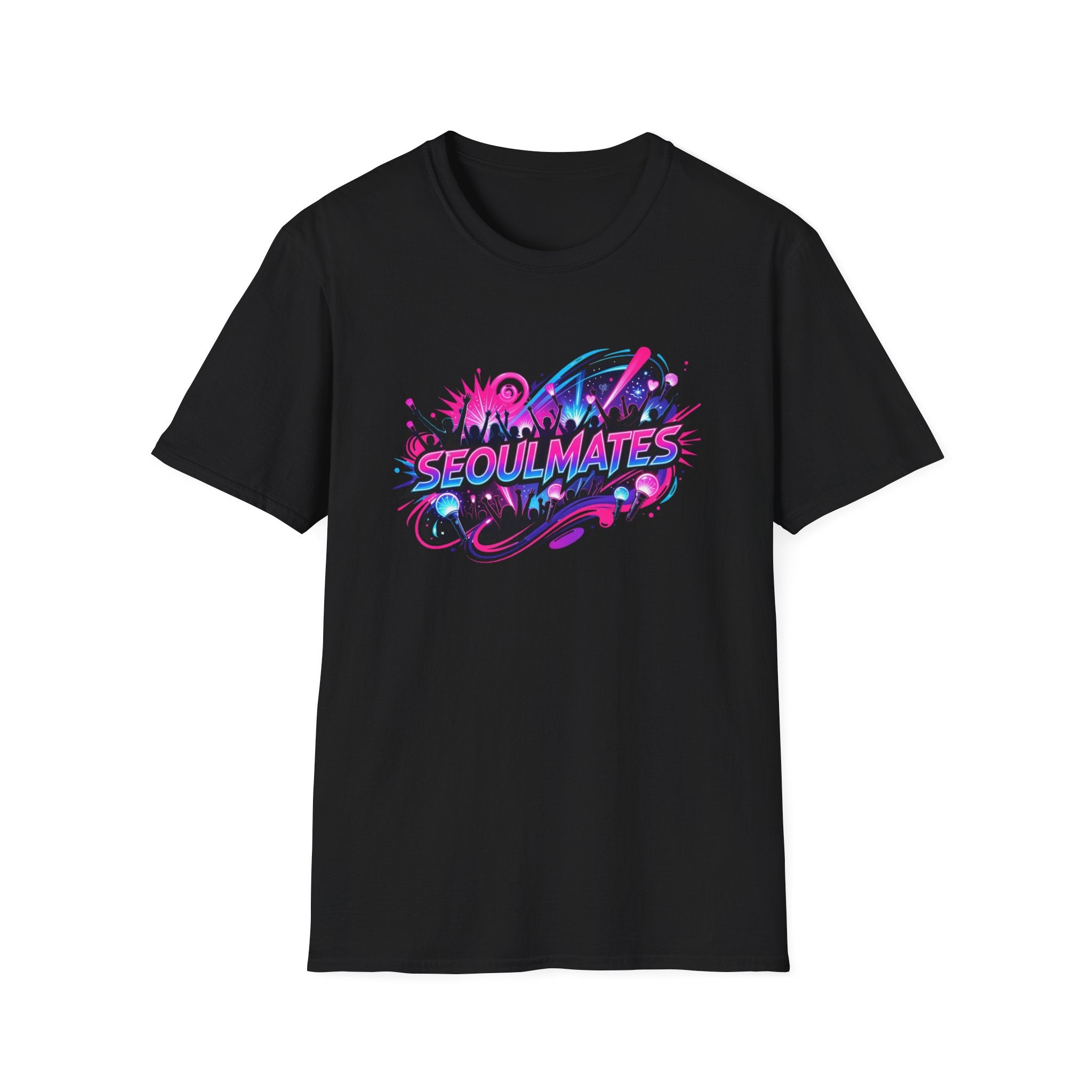 Seoulmates Graphic T-Shirt — Neon K-Pop City Vibe Tee