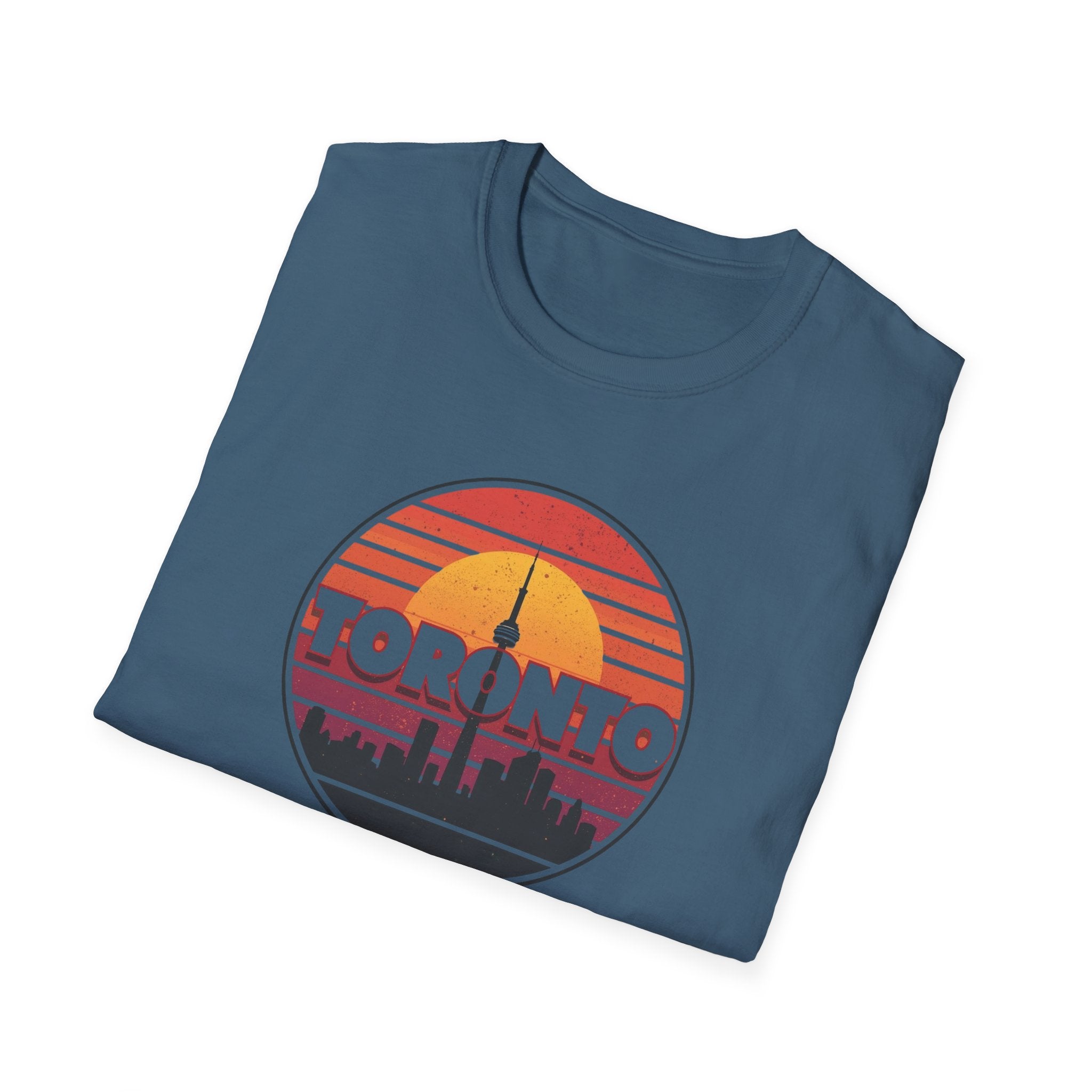 Toronto Retro Sunset T-Shirt — Vintage City Skyline Tee