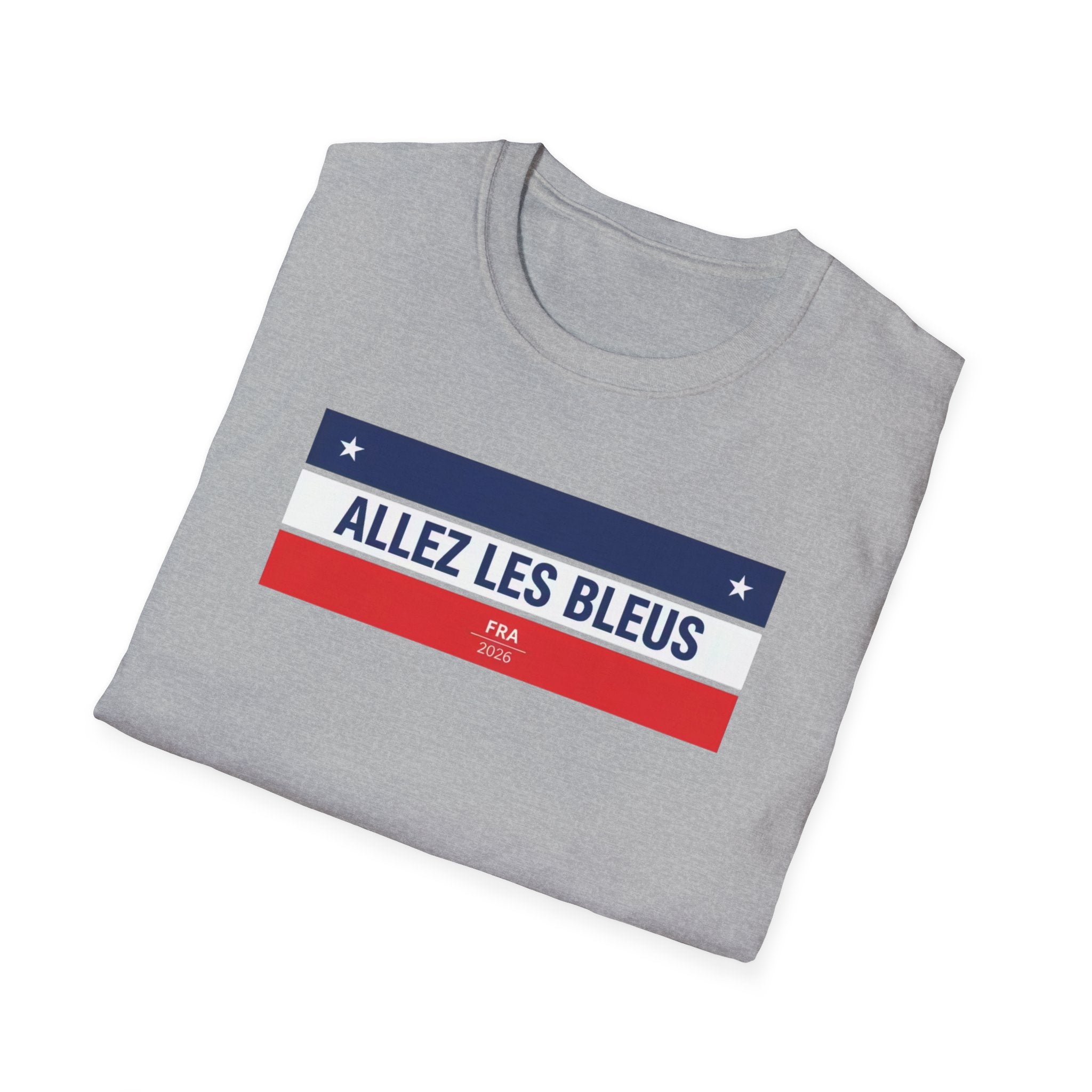 T-Shirt — Allez Les Bleus French Flag Soccer Supporter Tee