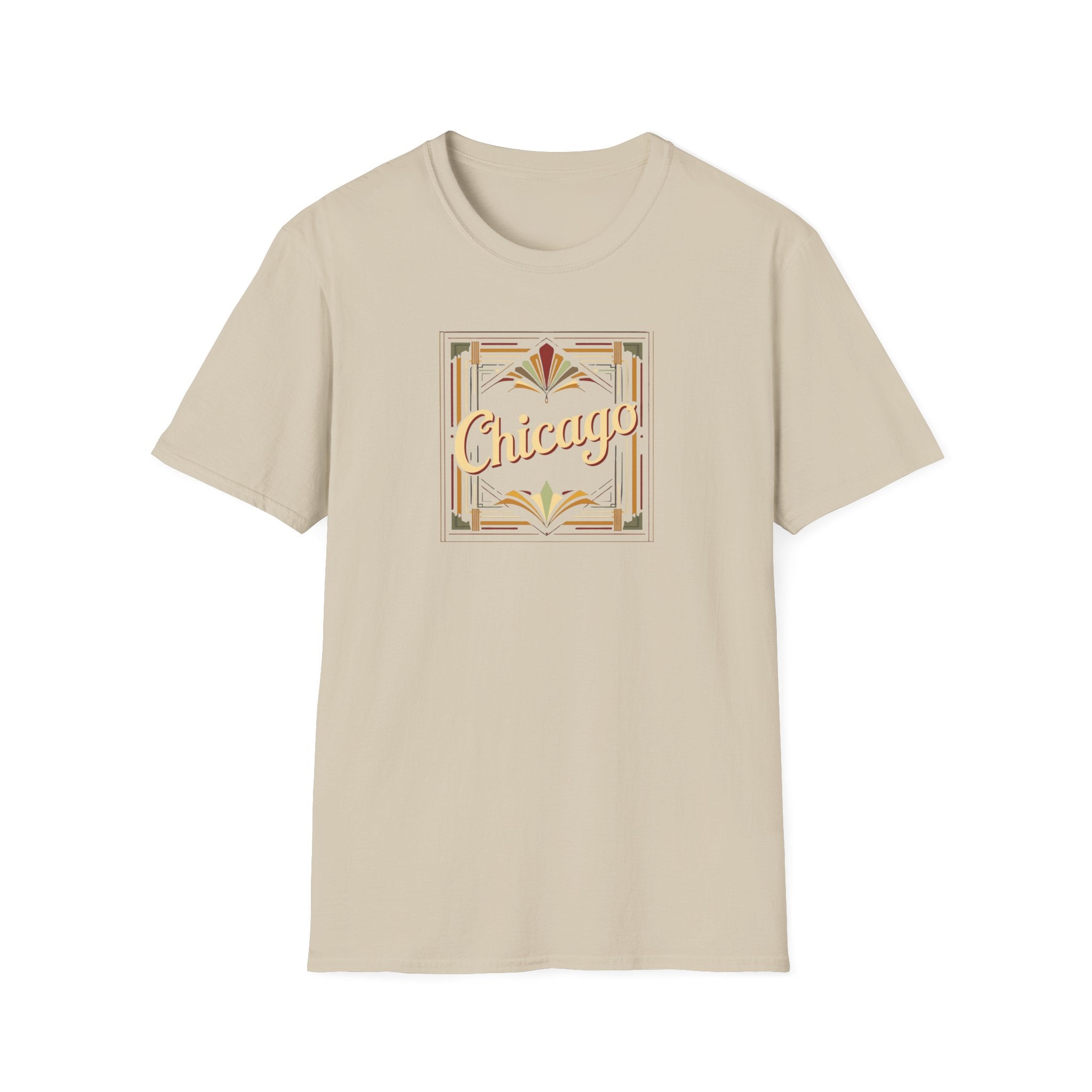 Chicago Art Deco Script T-Shirt | Vintage City Typography