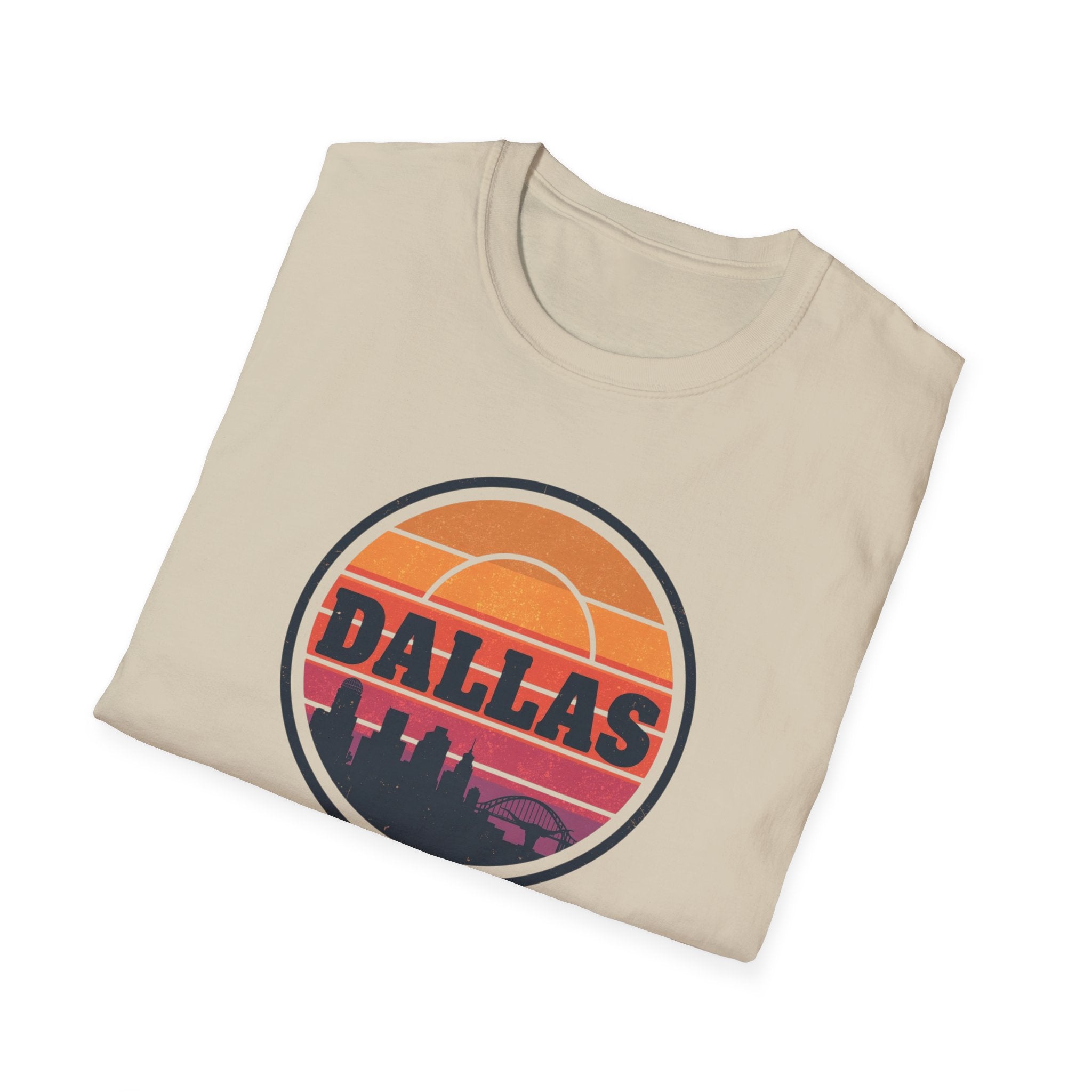 Dallas Sunset T-Shirt — Retro Skyline Graphic Tee