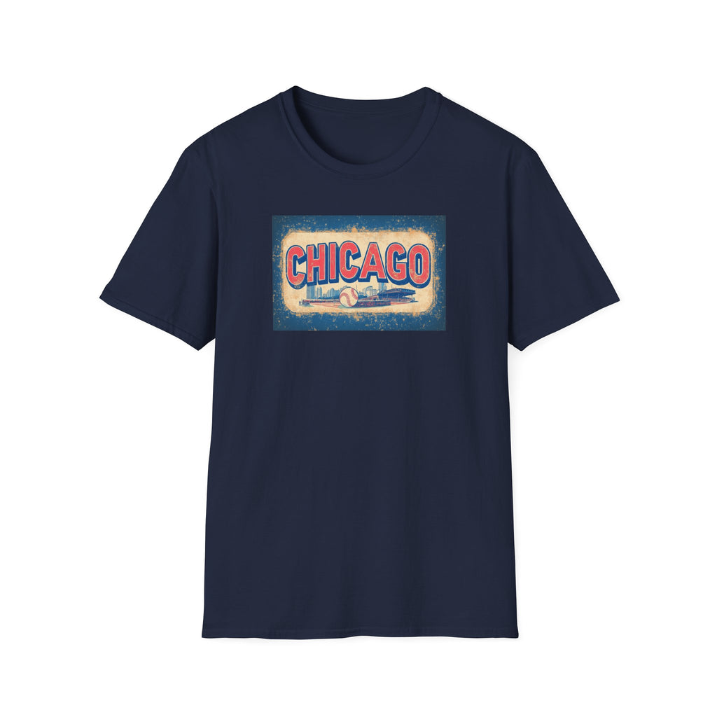Chicago Retro Skyline T-Shirt | Vintage City Typography