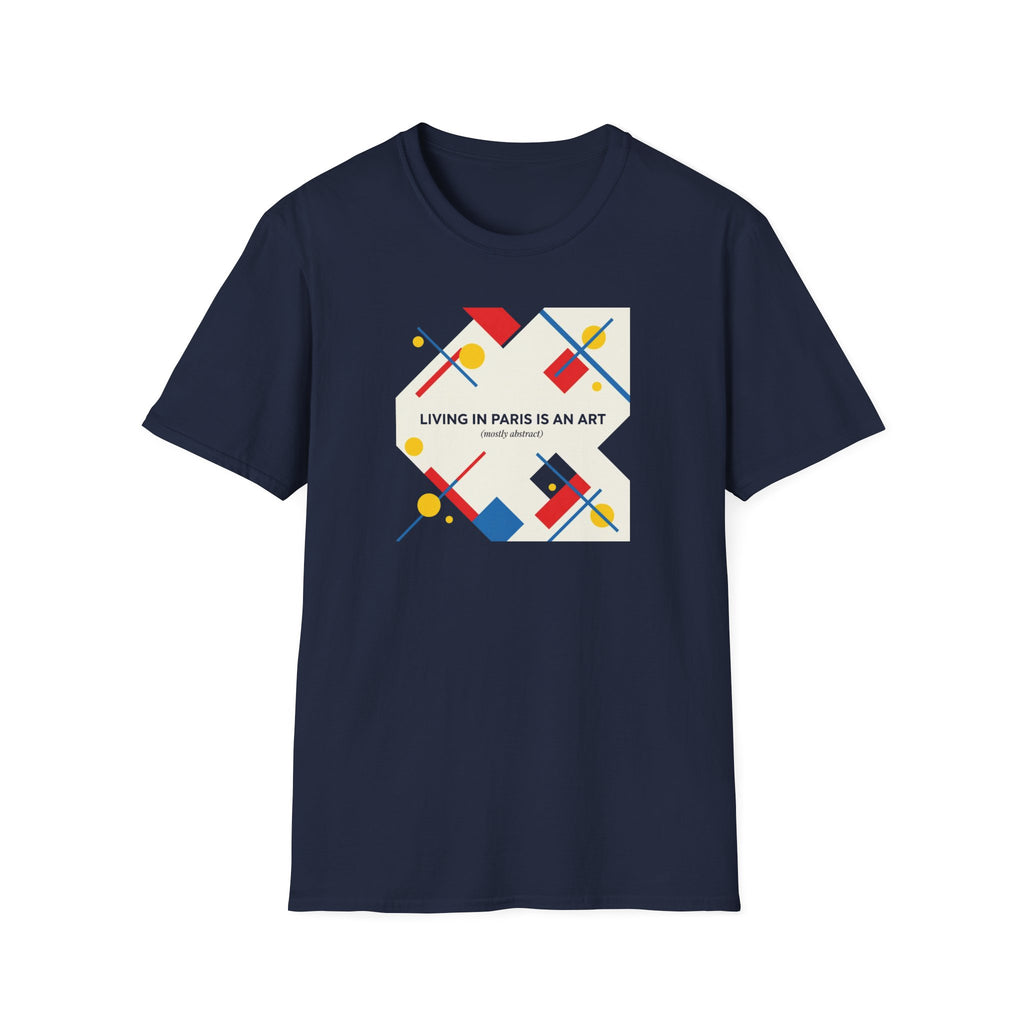 Paris Is an Art T-Shirt — Modern Geometric Travel Tee