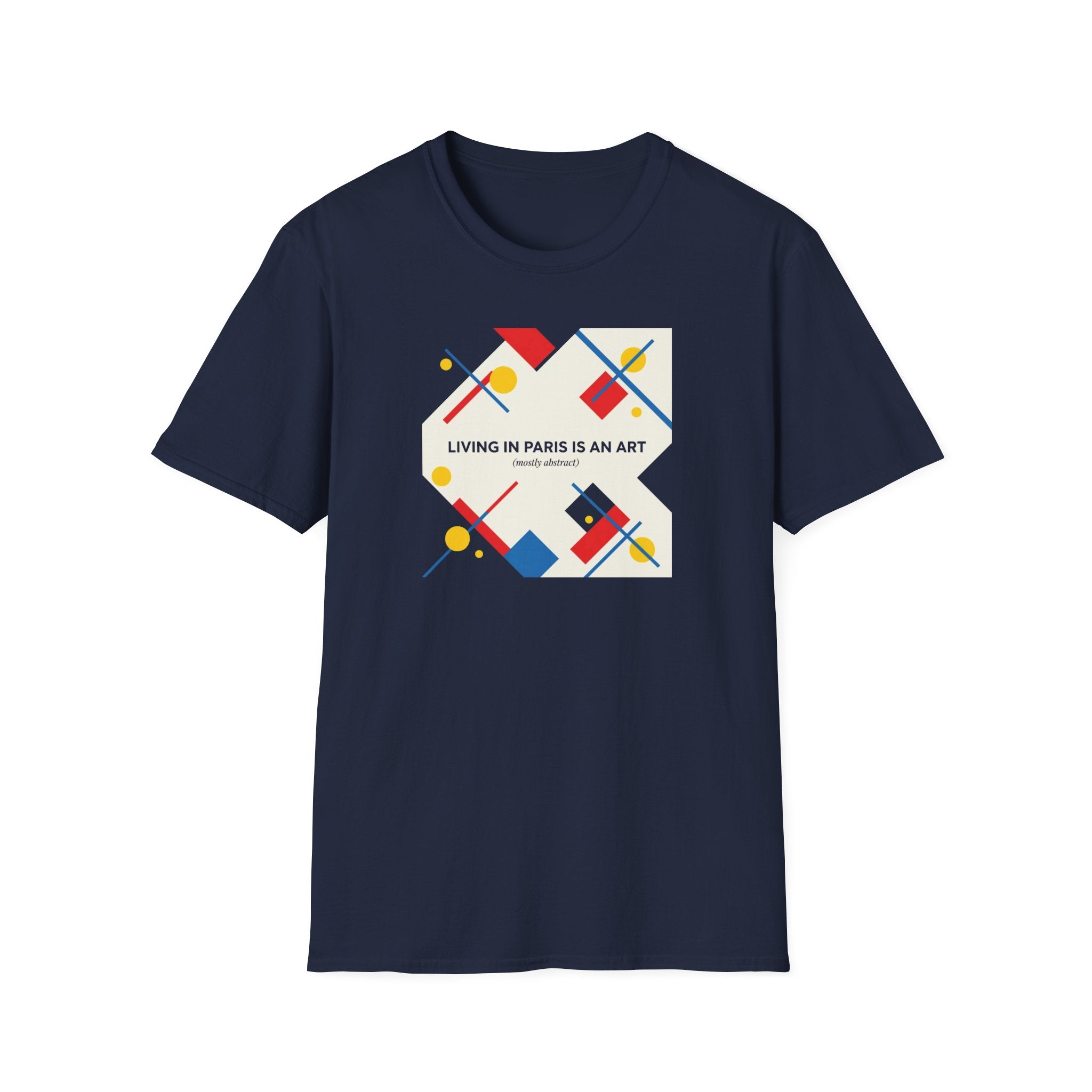 Paris Is an Art T-Shirt — Modern Geometric Travel Tee
