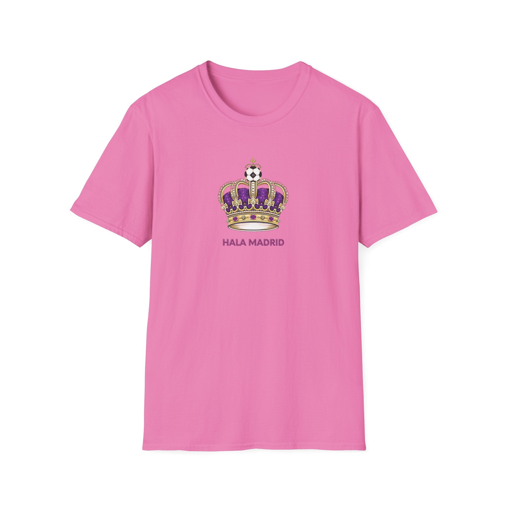 Crown with Soccer Ball Hala Madrid T-Shirt | Football Fan Tee