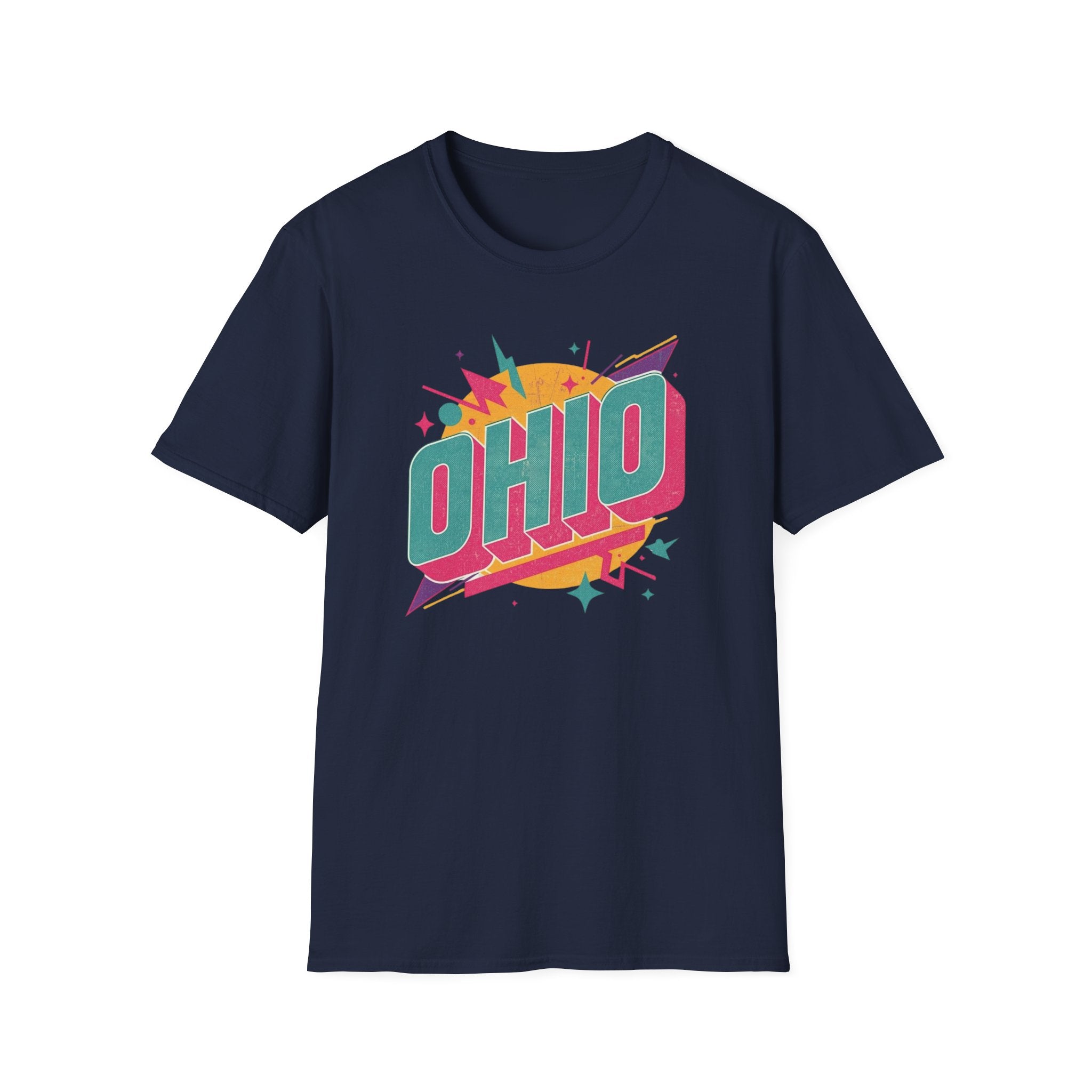 Ohio Retro Tee — Colorful Vintage State Pride T-Shirt