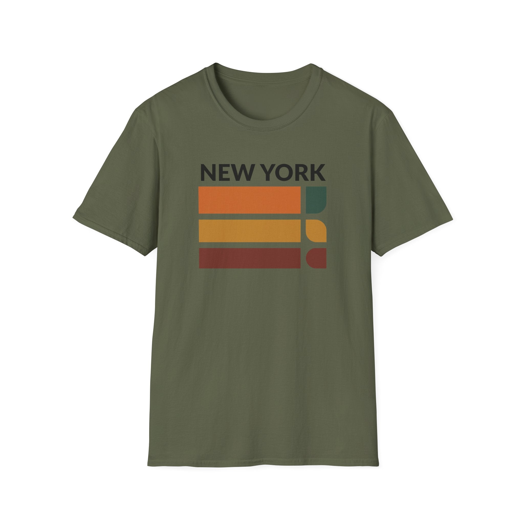 Chicago Retro Stripes T-Shirt | Vintage City Skyline Tee
