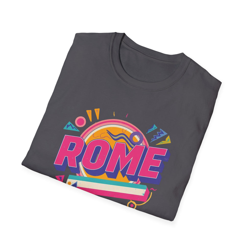 Rome Retro Graphic T-Shirt — Colorful Travel Tee