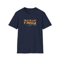 Paris Skyline Graphic T-Shirt | Vintage Textured Paris Design