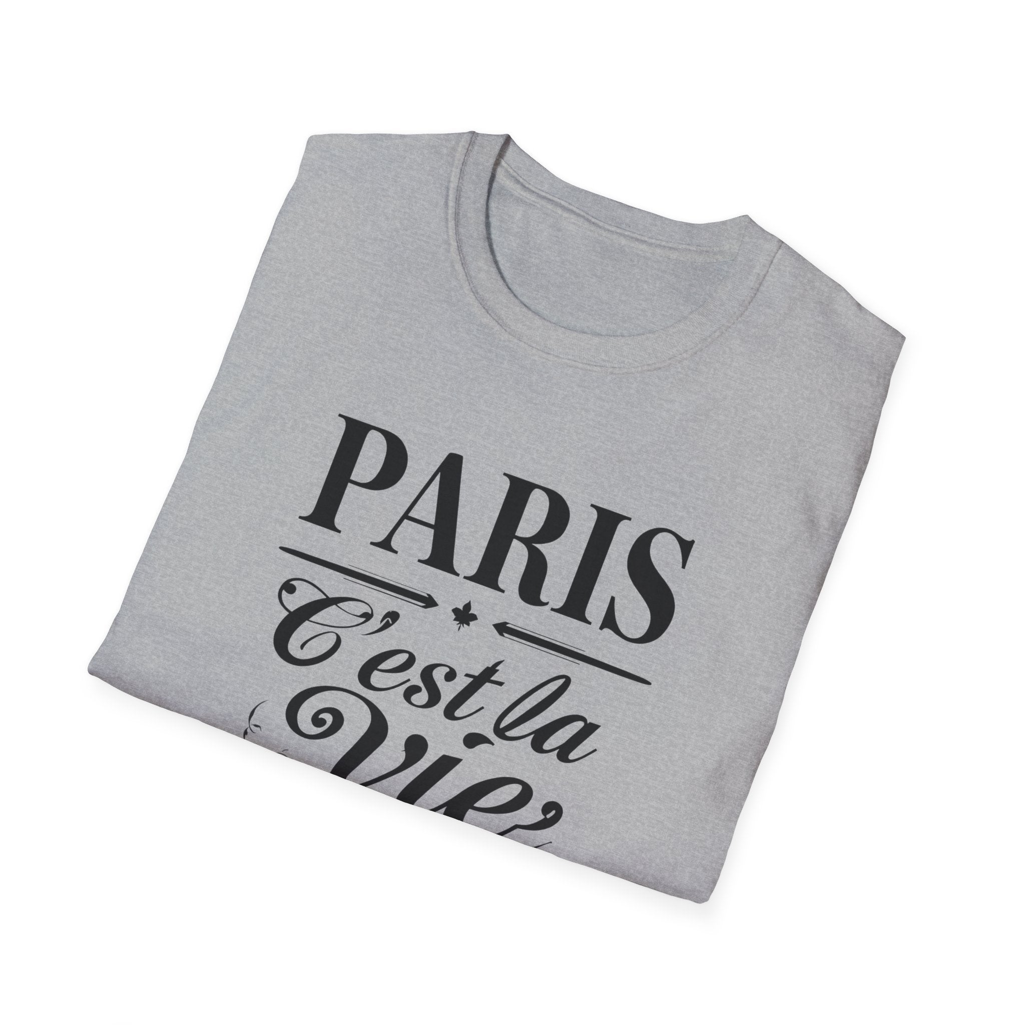 Paris C'est la Vie T-Shirt | French Script Tee, Paris Typography Shirt