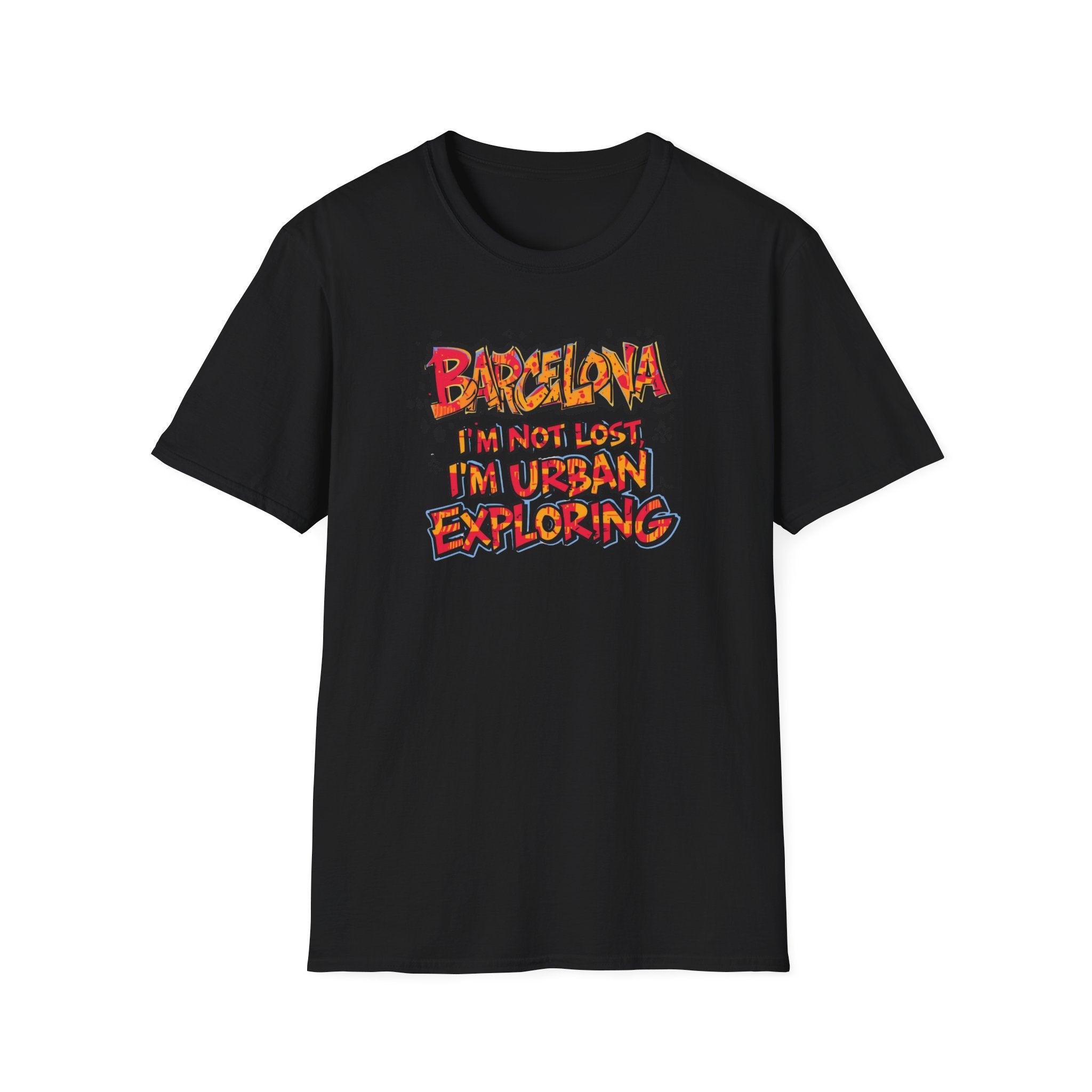 Barcelona Urban Exploring T-Shirt — "I'm Not Lost, I'm Urban Exploring" Travel Tee