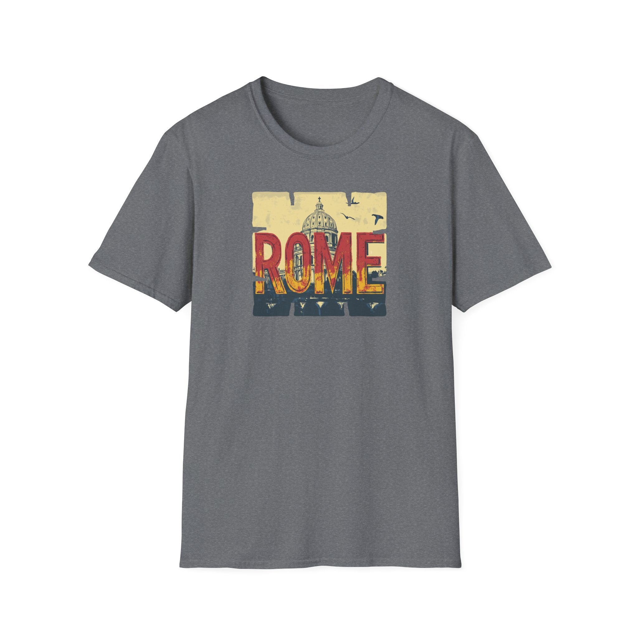 Rome Vintage Skyline T-Shirt | Italian Capitol Landmark Tee