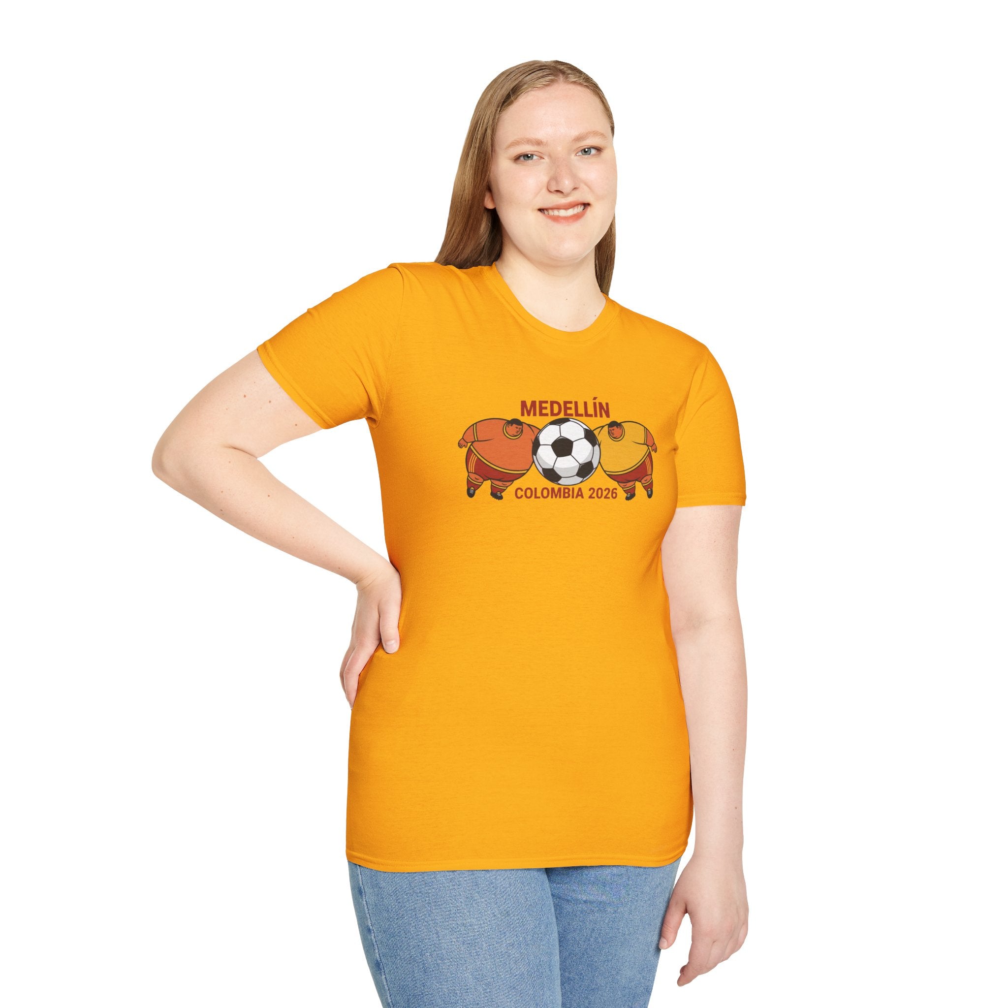 Medellín Colombia 2026 Soccer T-Shirt – Football Dolphins Graphic Tee