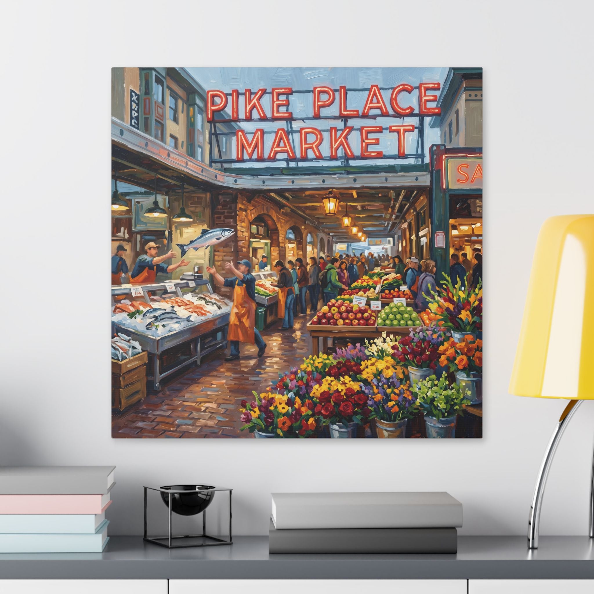 Pike Place Market Canvas Art