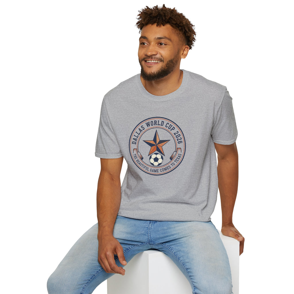 Dallas World Cup 2026 Soccer Badge T-Shirt