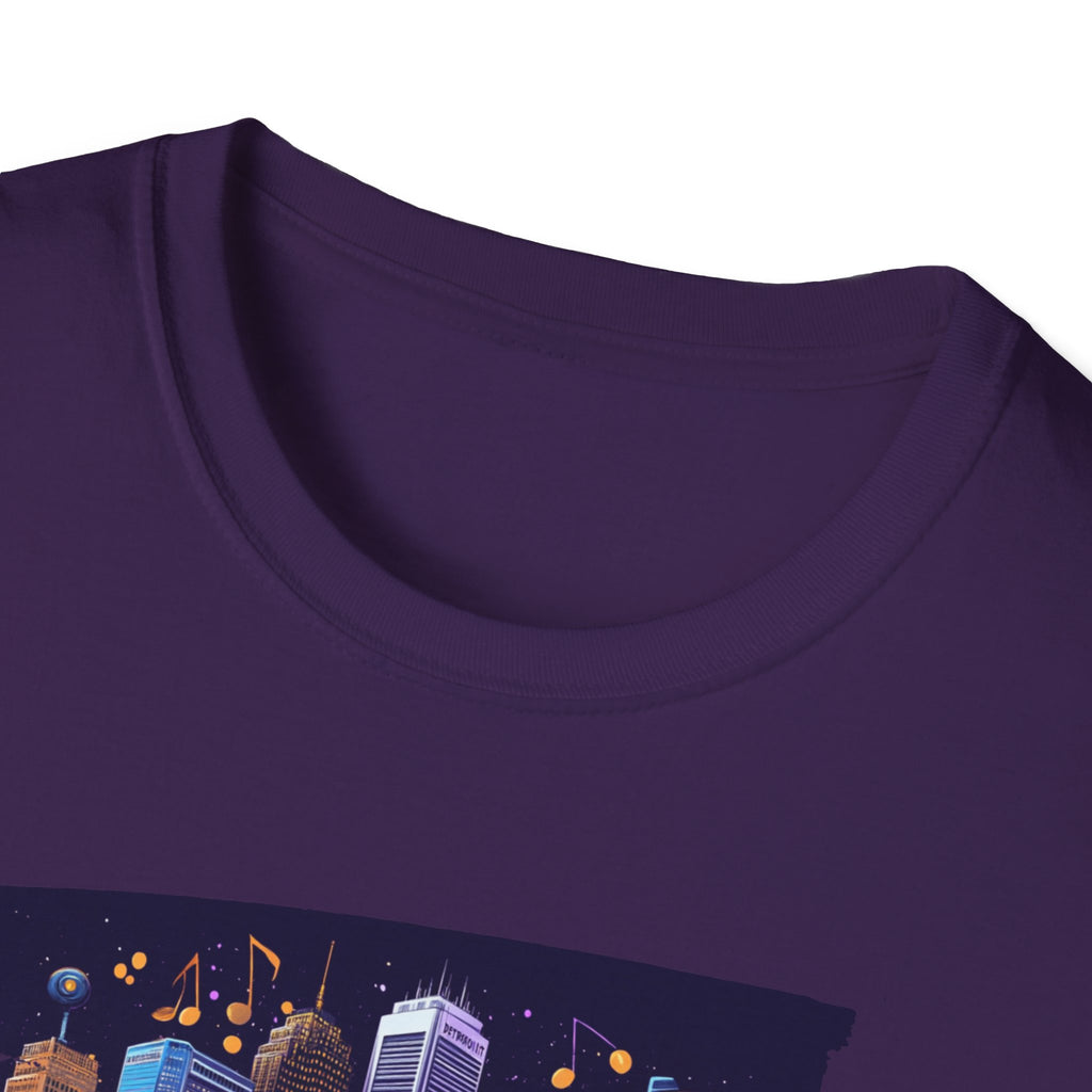 Detroit Skyline Graphic T-Shirt | City Nightscape Tee