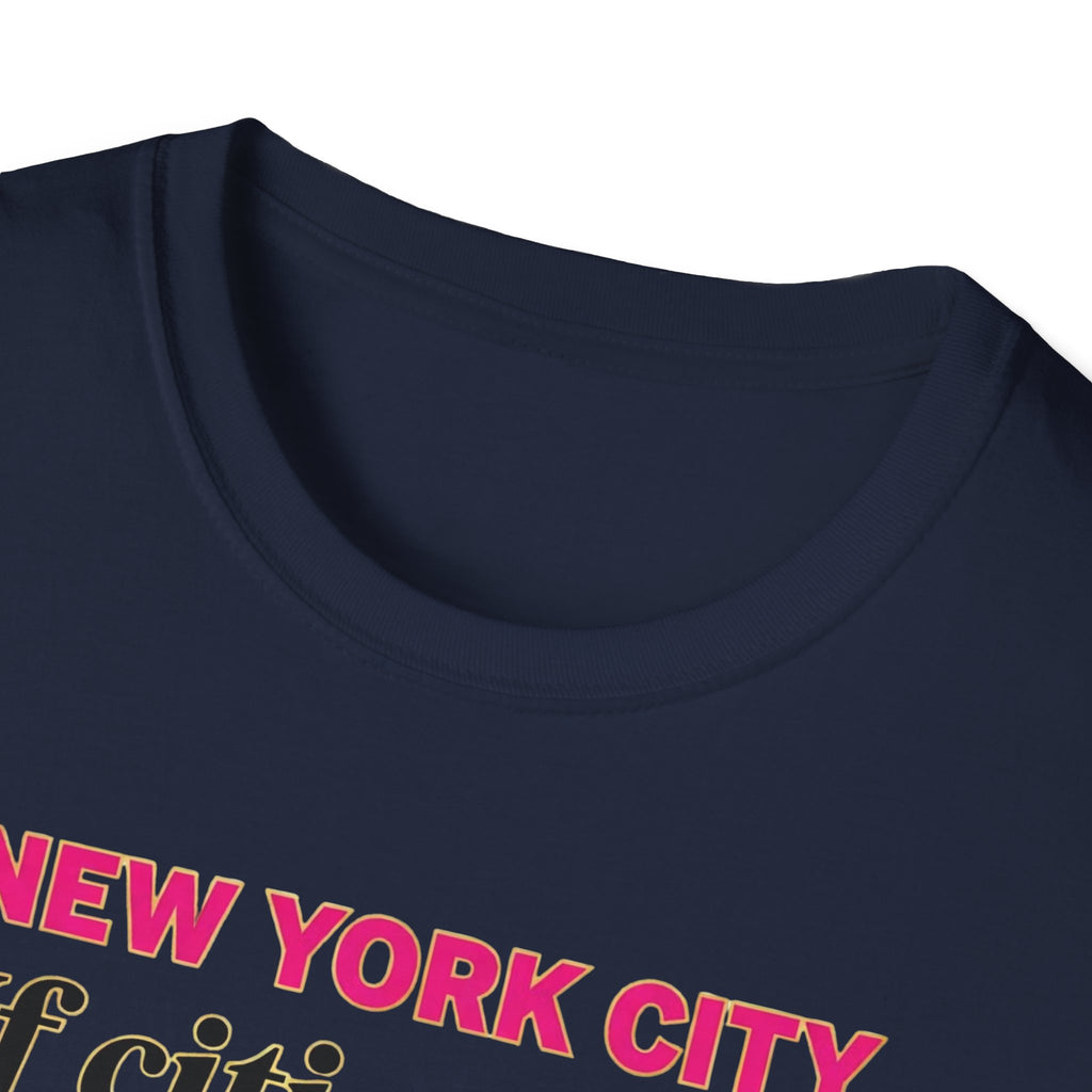 T-Shirt — "New York City: If cities could talk, mine would sass" Lipstick & Kiss Graphic