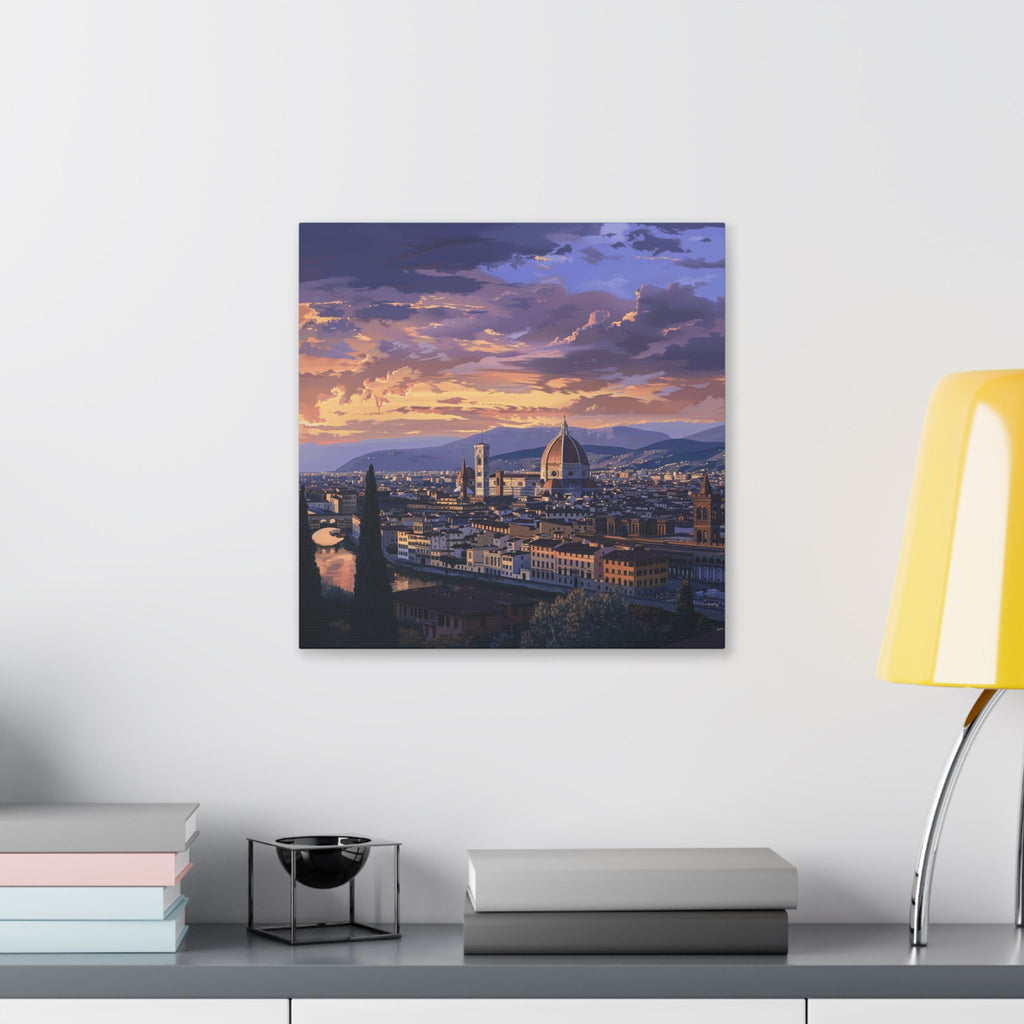 Florence Sunset Canvas Print — Classic Stretched Wall Art