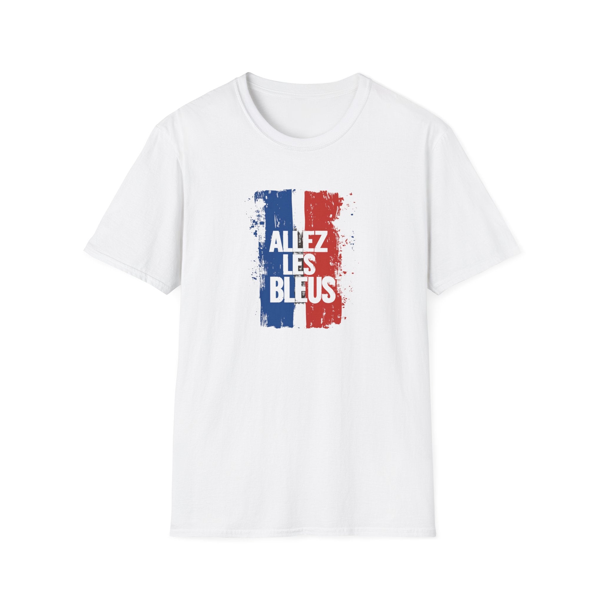Allez Les Bleus T-Shirt | French Flag Grunge Football Soccer Shirt