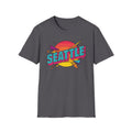 Seattle Retro Sunset T-Shirt — Vintage 80s City Graphic Tee
