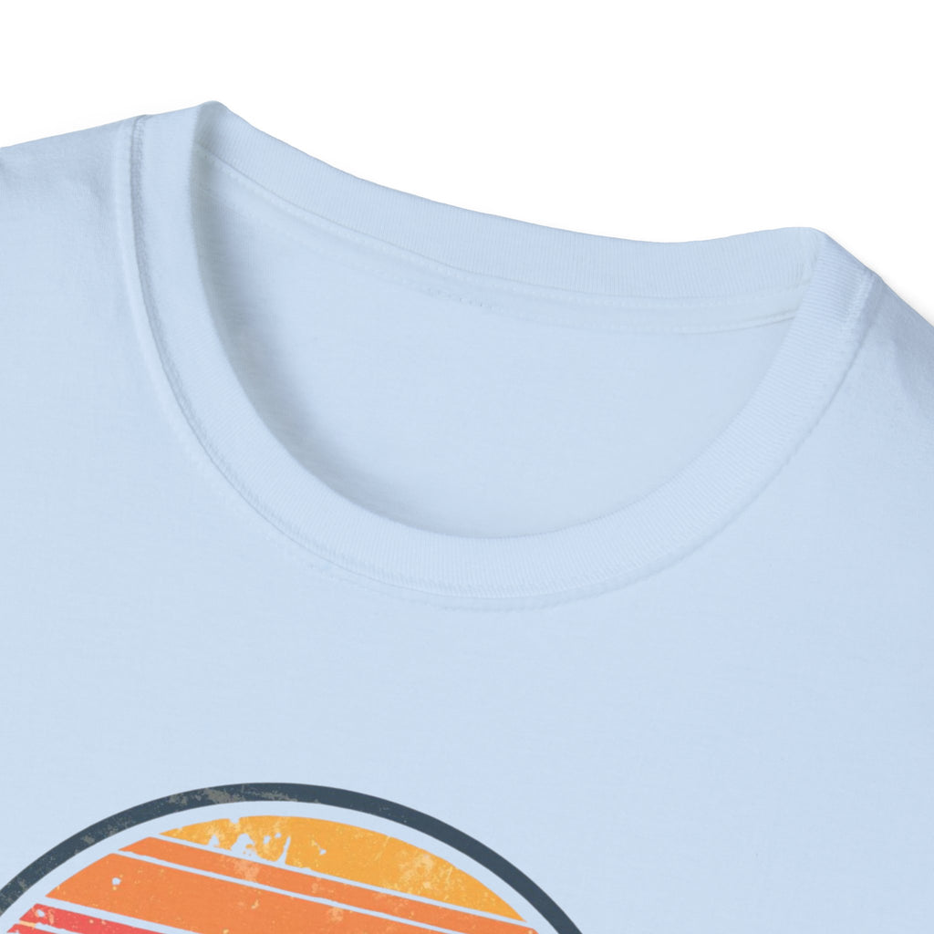 Paris Sunset T-Shirt — Retro Circular Skyline Tee