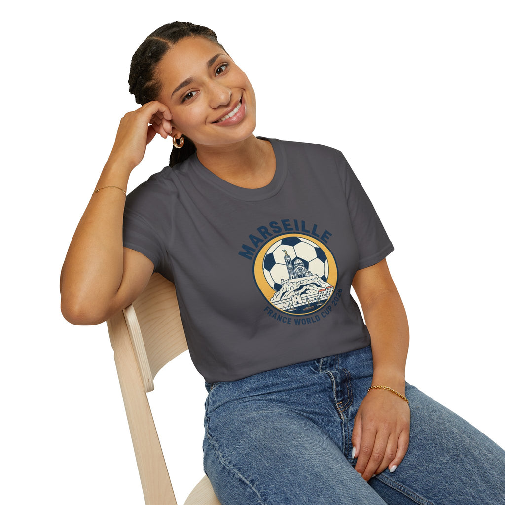 Marseille Soccer T‑Shirt – France World Cup 2026 Stadium Graphic