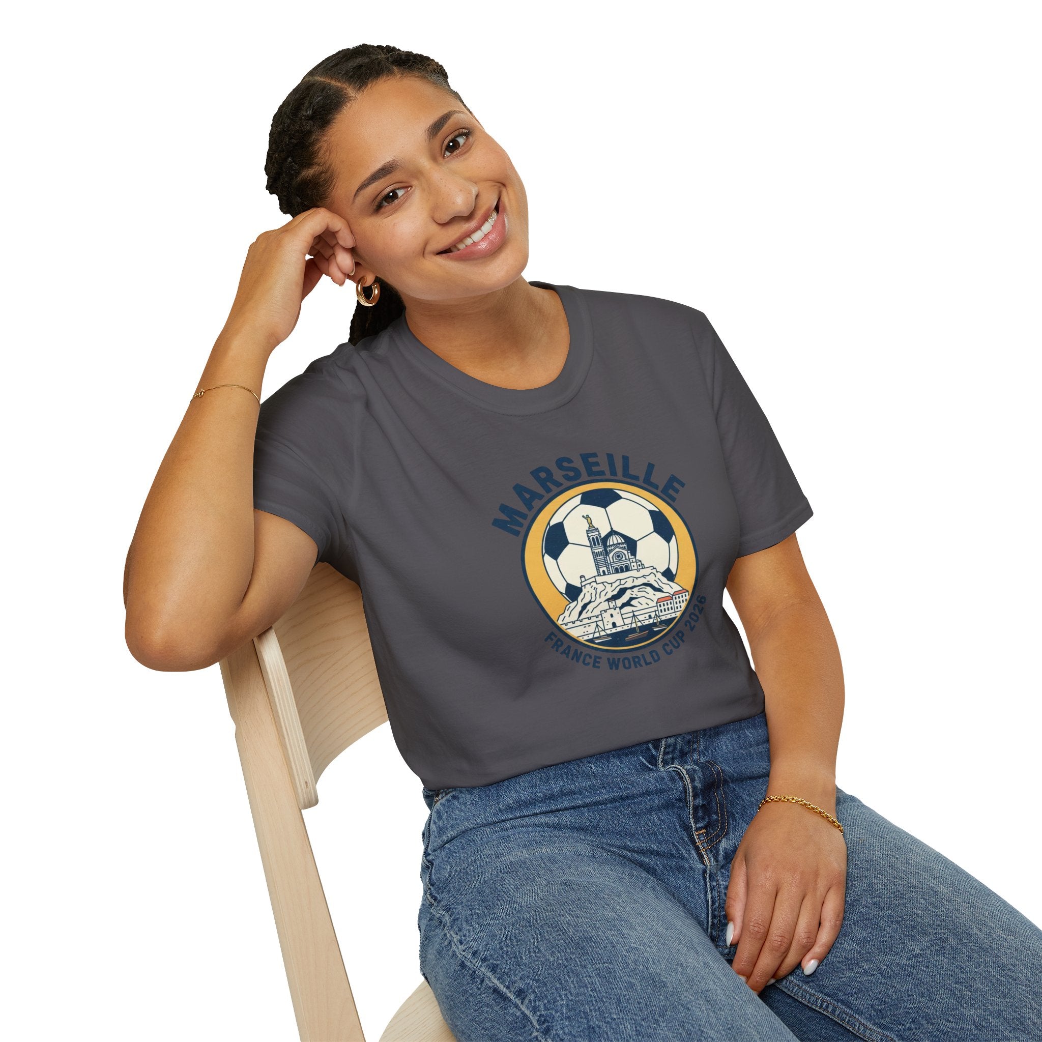 Marseille Soccer T‑Shirt – France World Cup 2026 Stadium Graphic