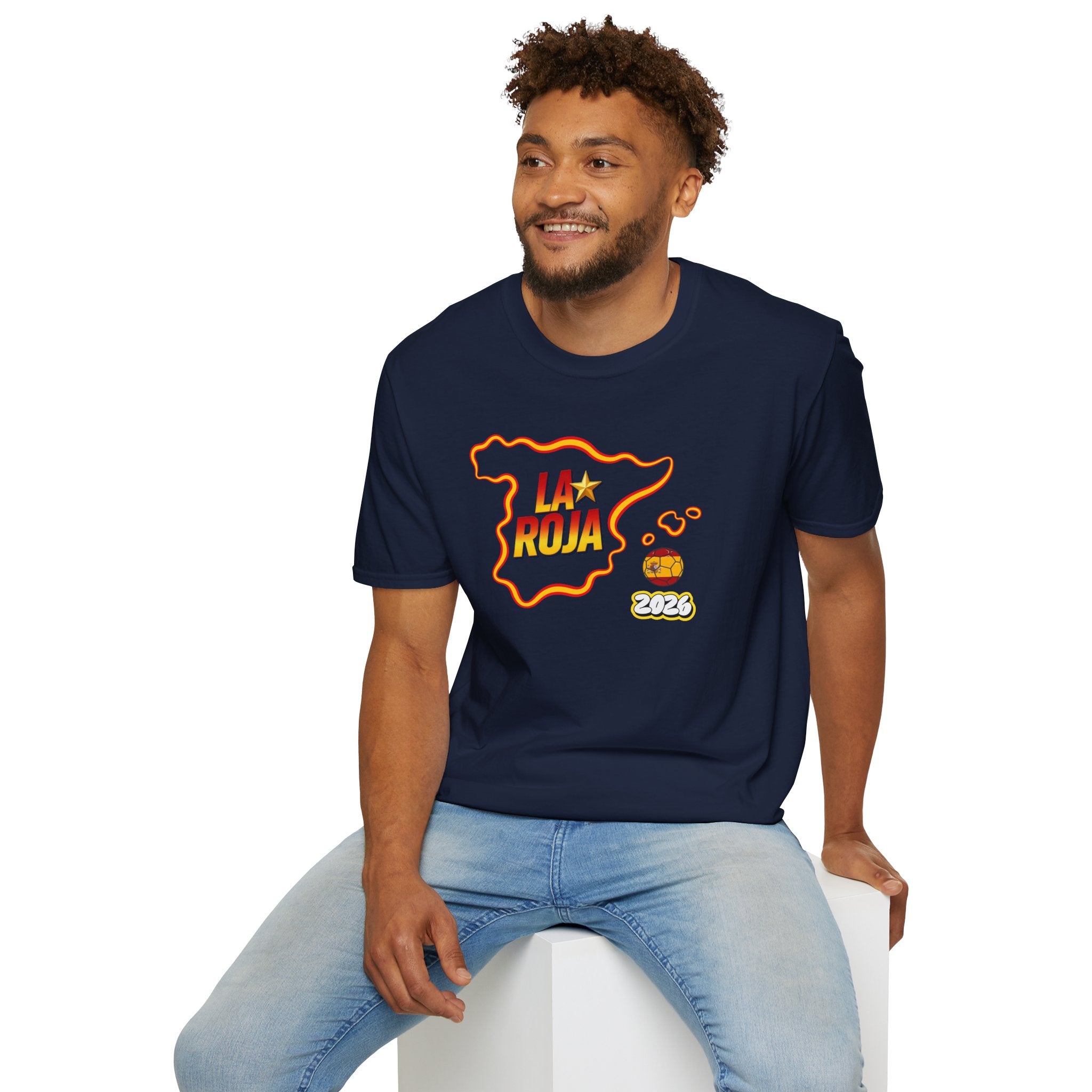 La Roja Spain Map T‑Shirt – 2026 Football World Cup Fan Tee