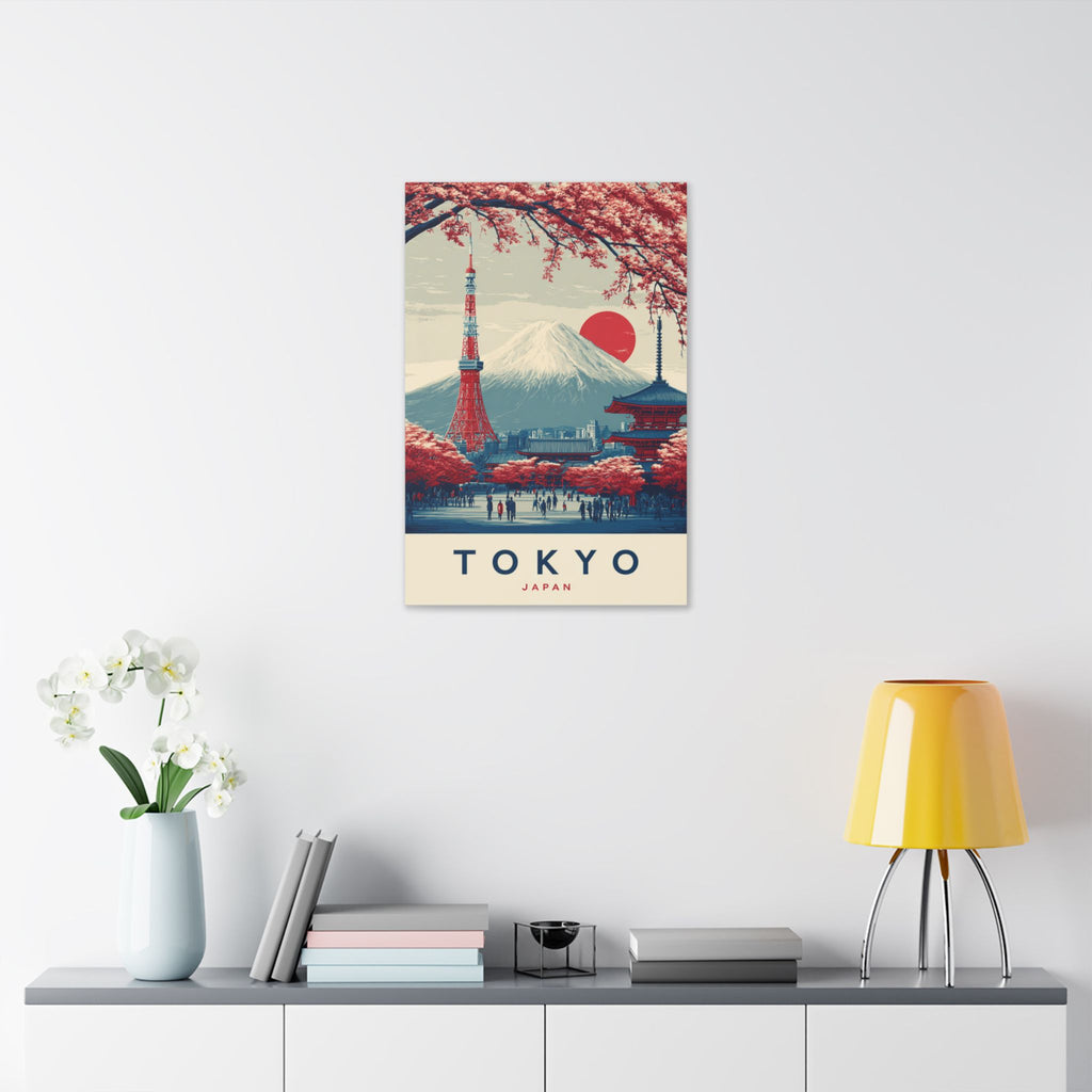 Tokyo Japan Vintage Travel Canvas Print