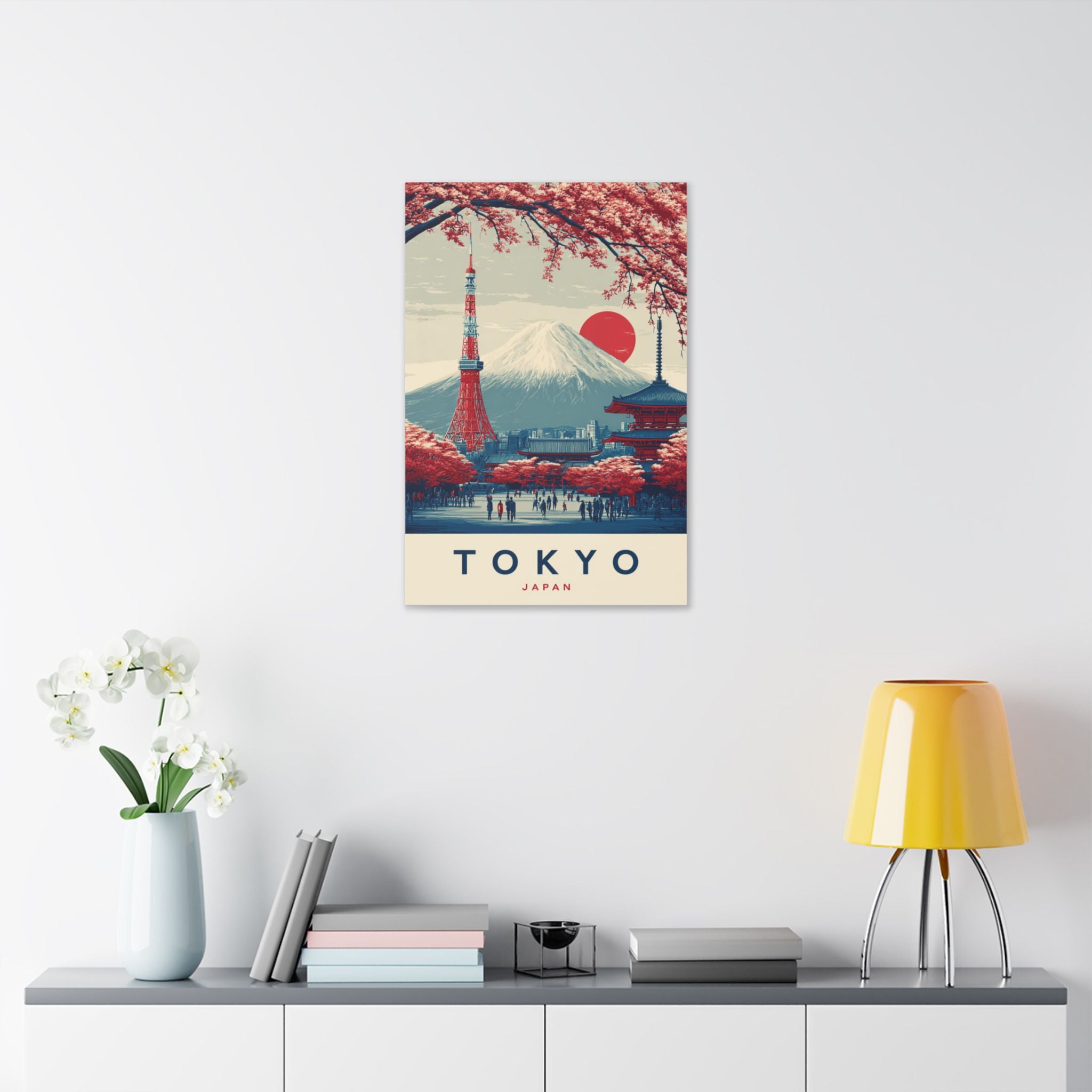 Tokyo Japan Vintage Travel Canvas Print