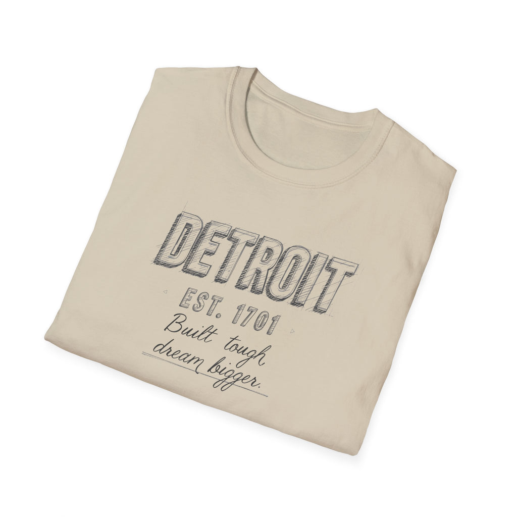 Detroit Vintage Graphic T-Shirt — "Detroit Est. 1701" City Pride Tee