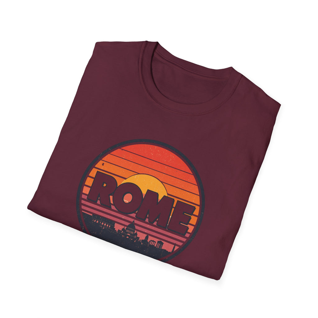 Rome Sunset T-Shirt — Vintage Retro City Skyline Tee