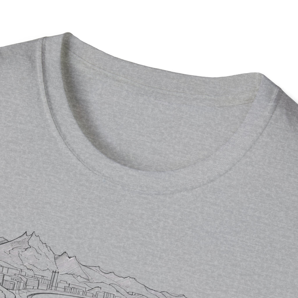 San Sebastián Scenic T-Shirt — Between Mountains and Sea Vintage Travel Tee