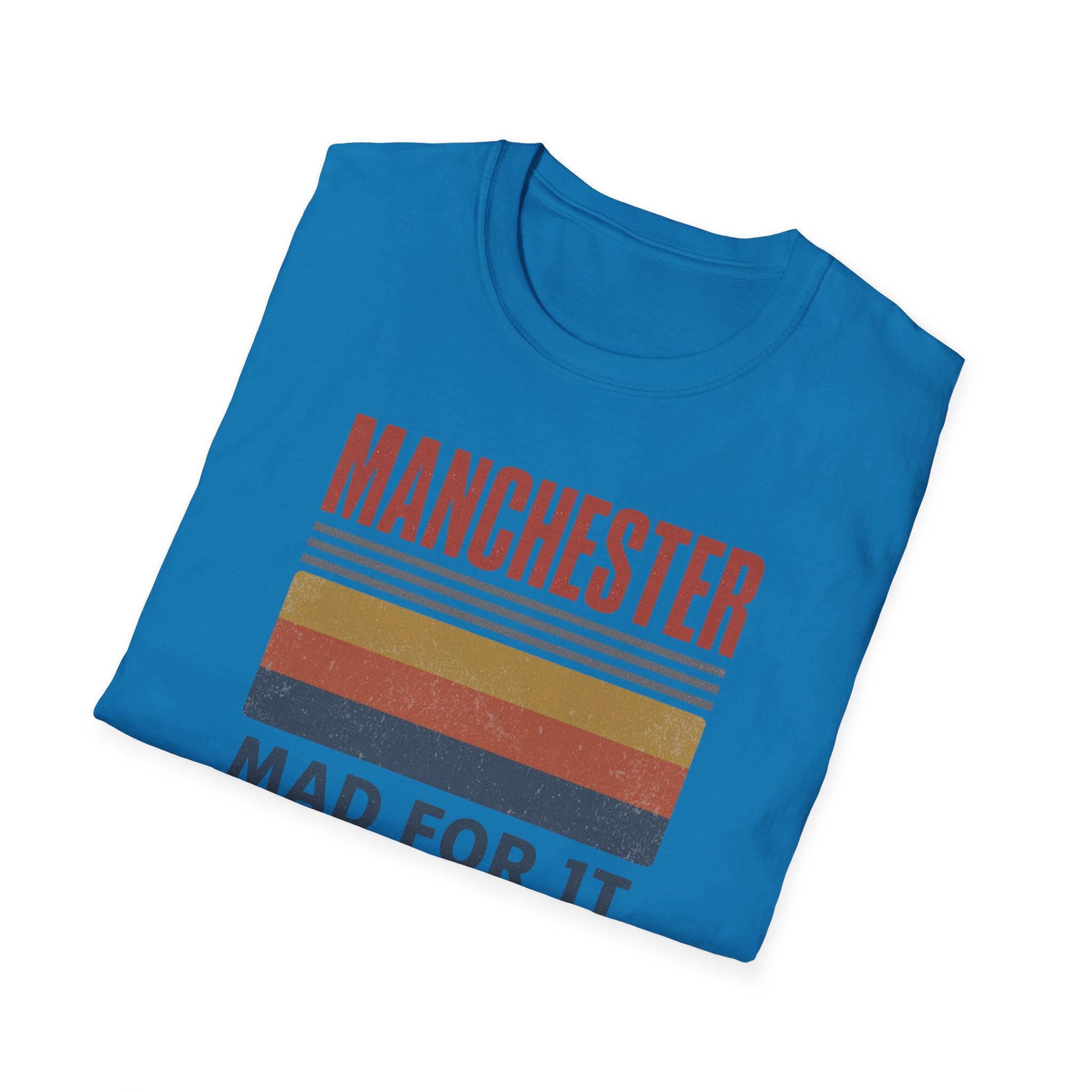 Manchester "Mad For It" Retro Stripe T-Shirt